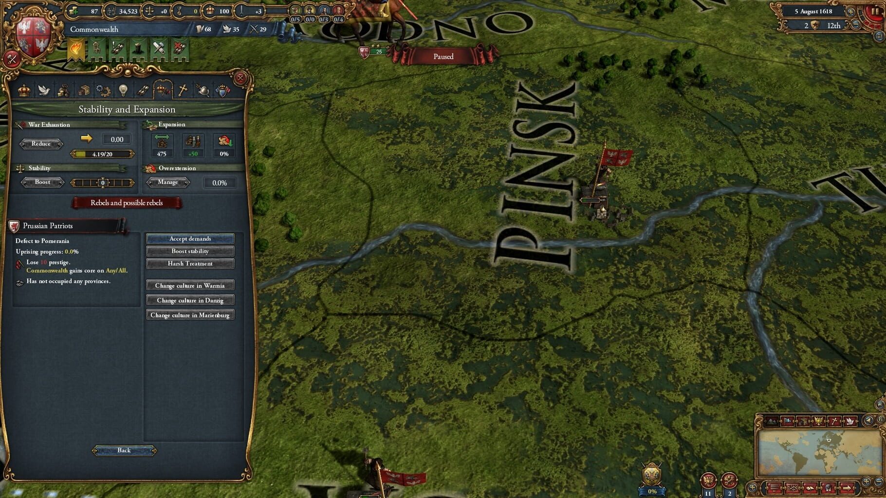 Captura de pantalla - Europa Universalis IV: Art of War