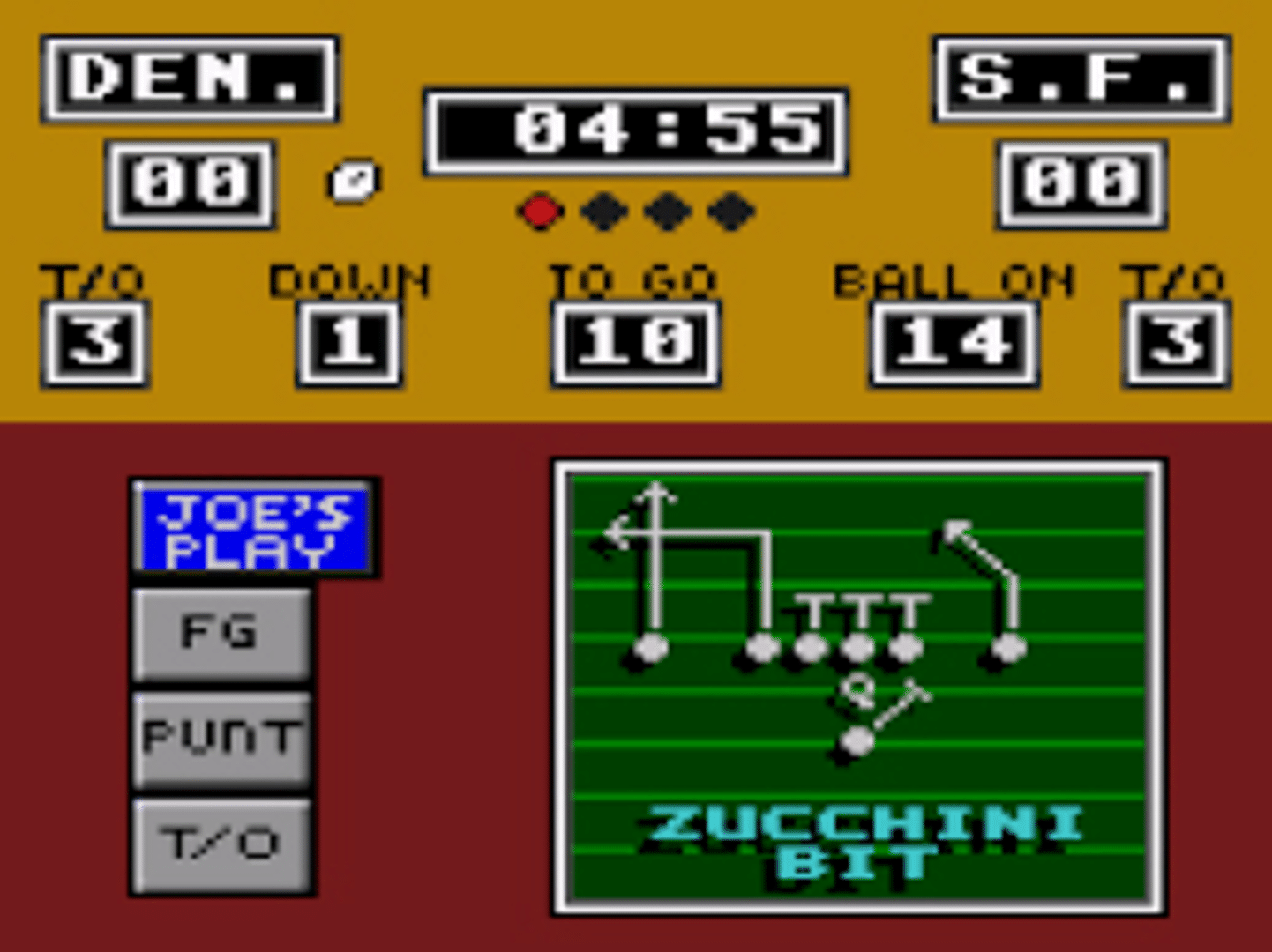 Joe Montana Football screenshot