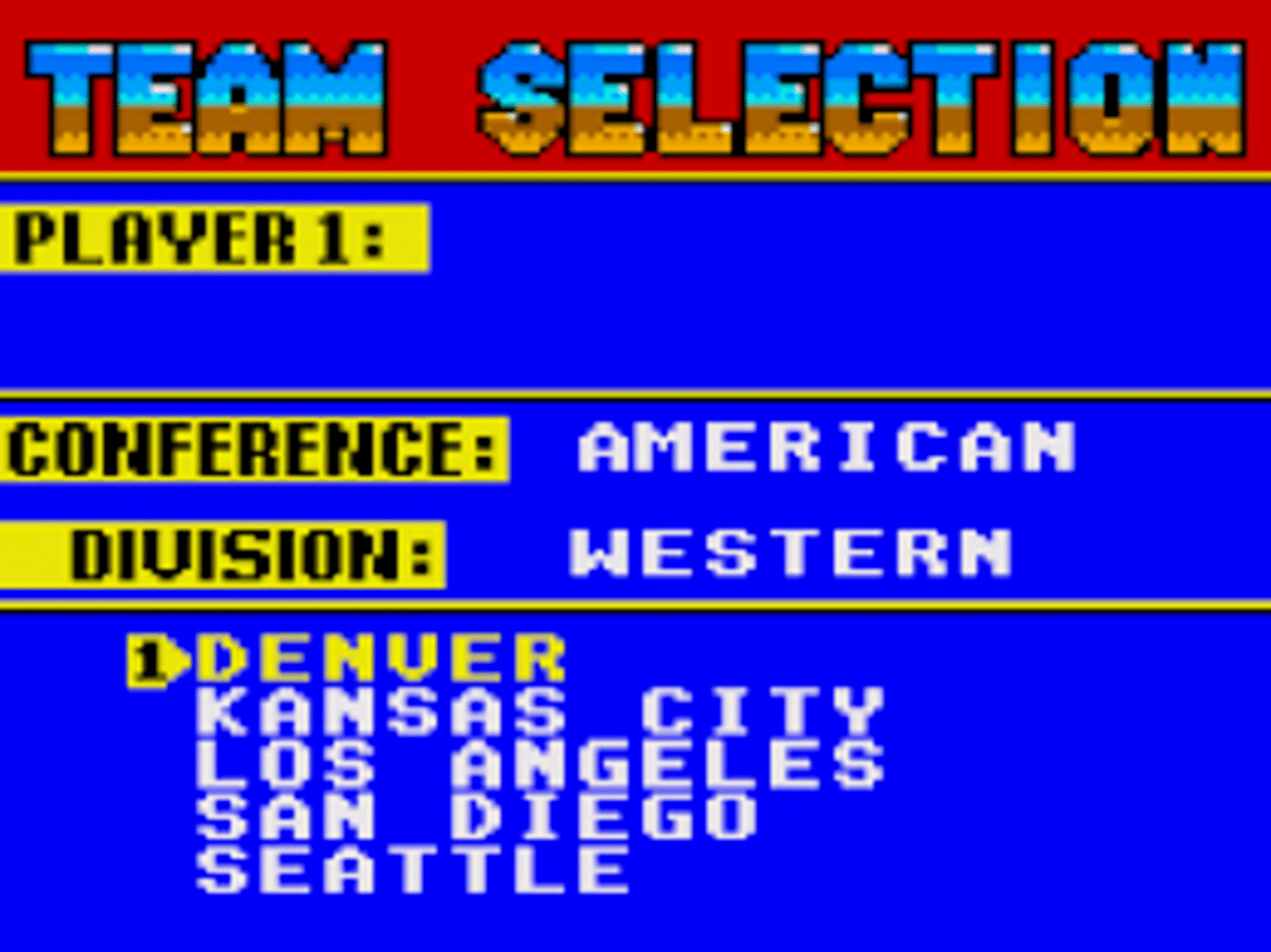 Joe Montana Football screenshot