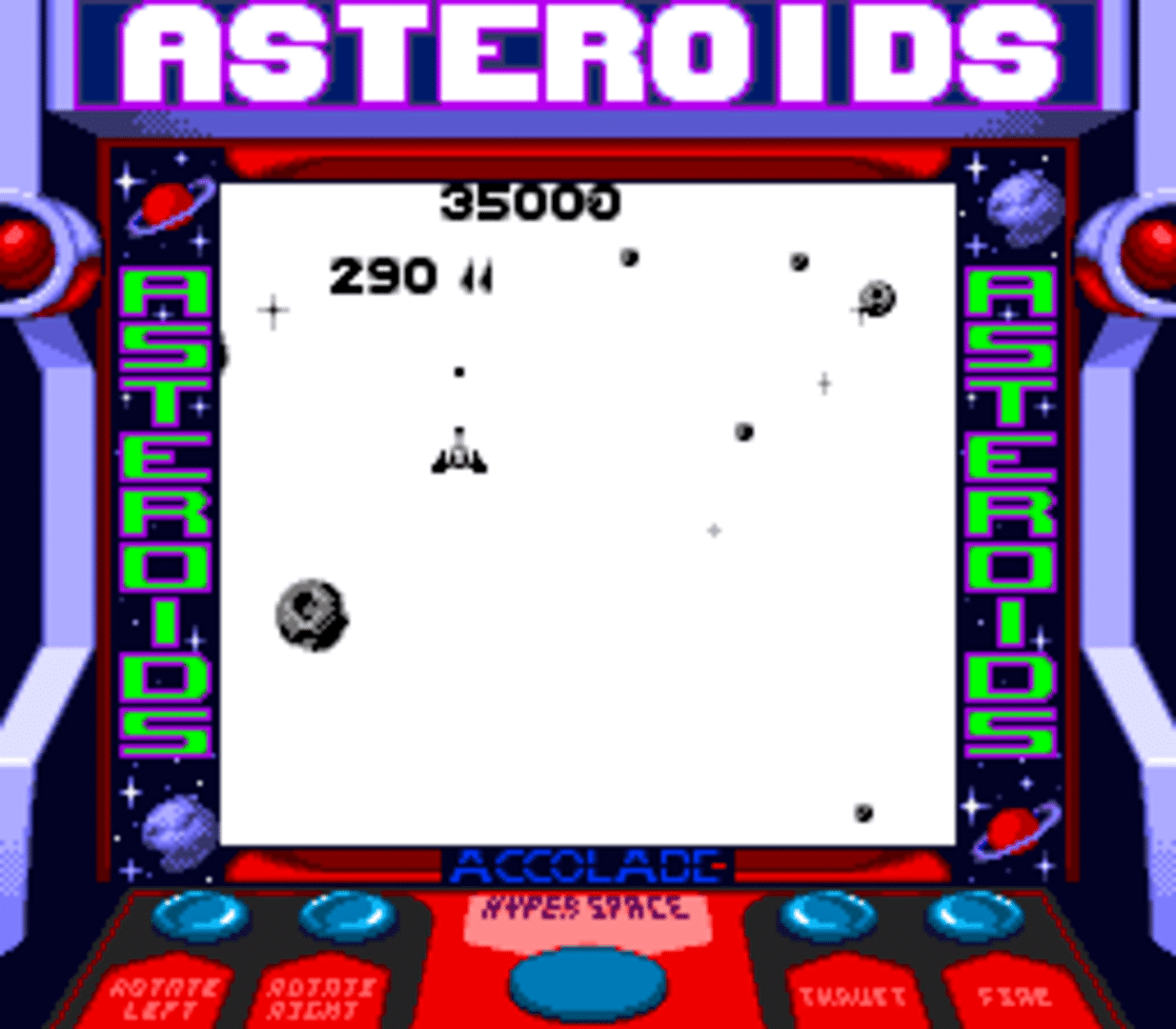 Arcade Classic No. 1: Asteroids / Missile Command screenshot