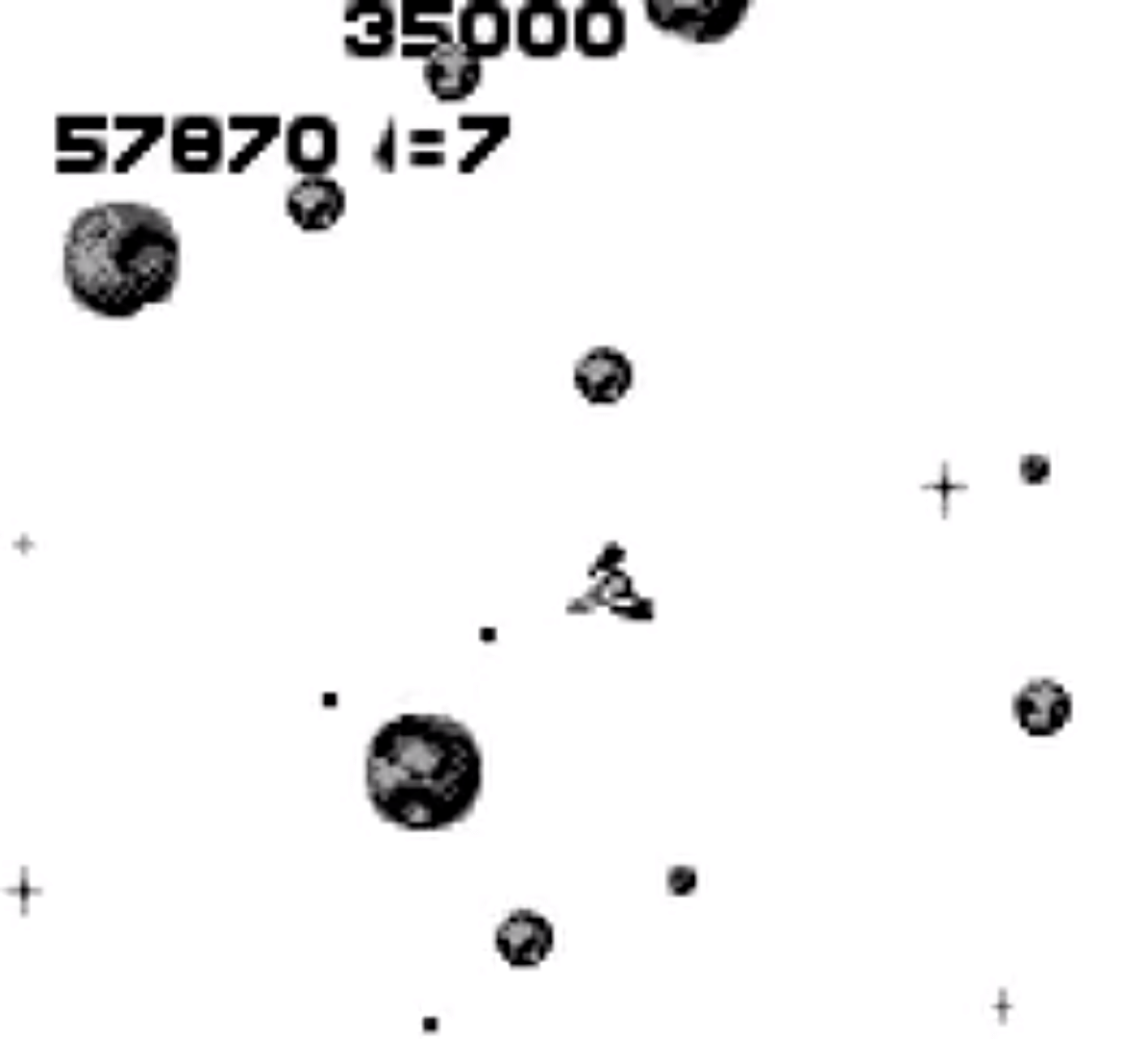 Asteroids screenshot