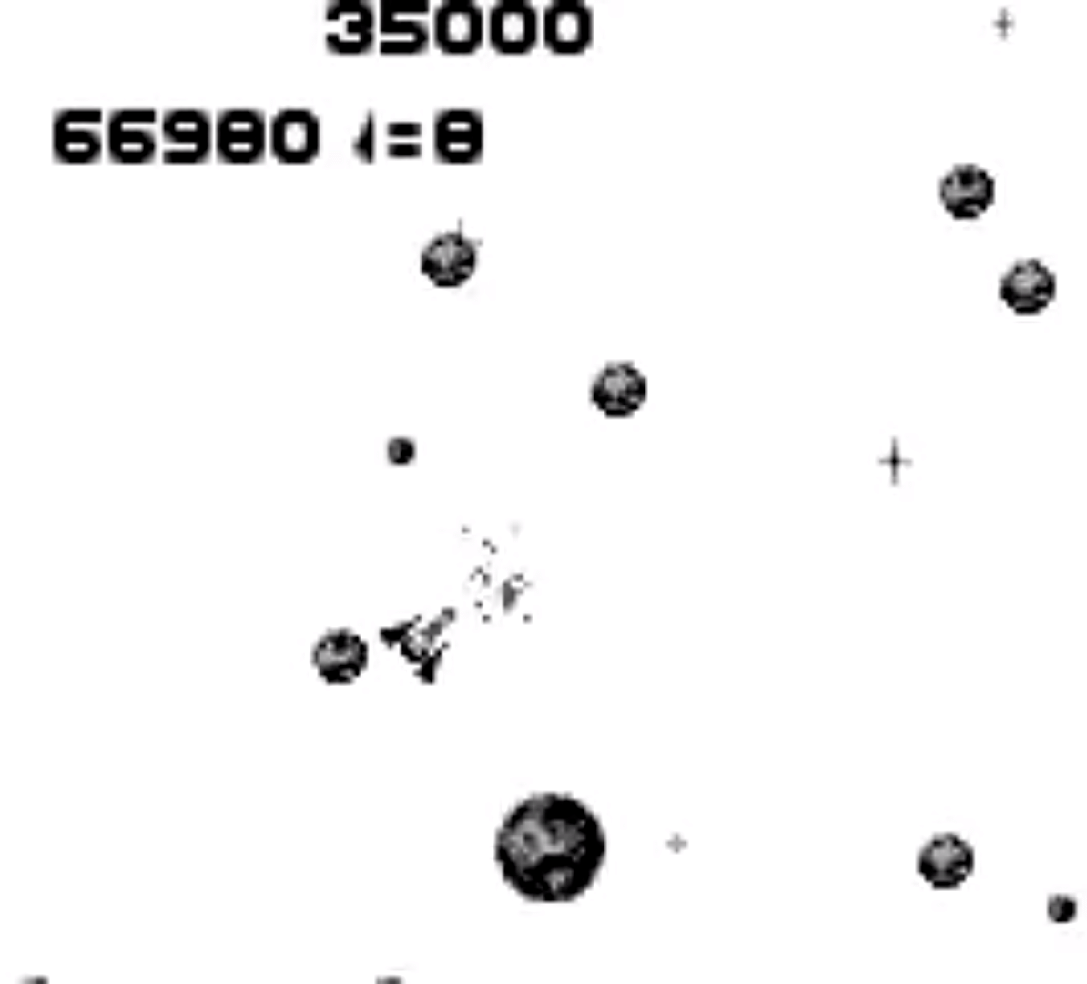 Asteroids screenshot