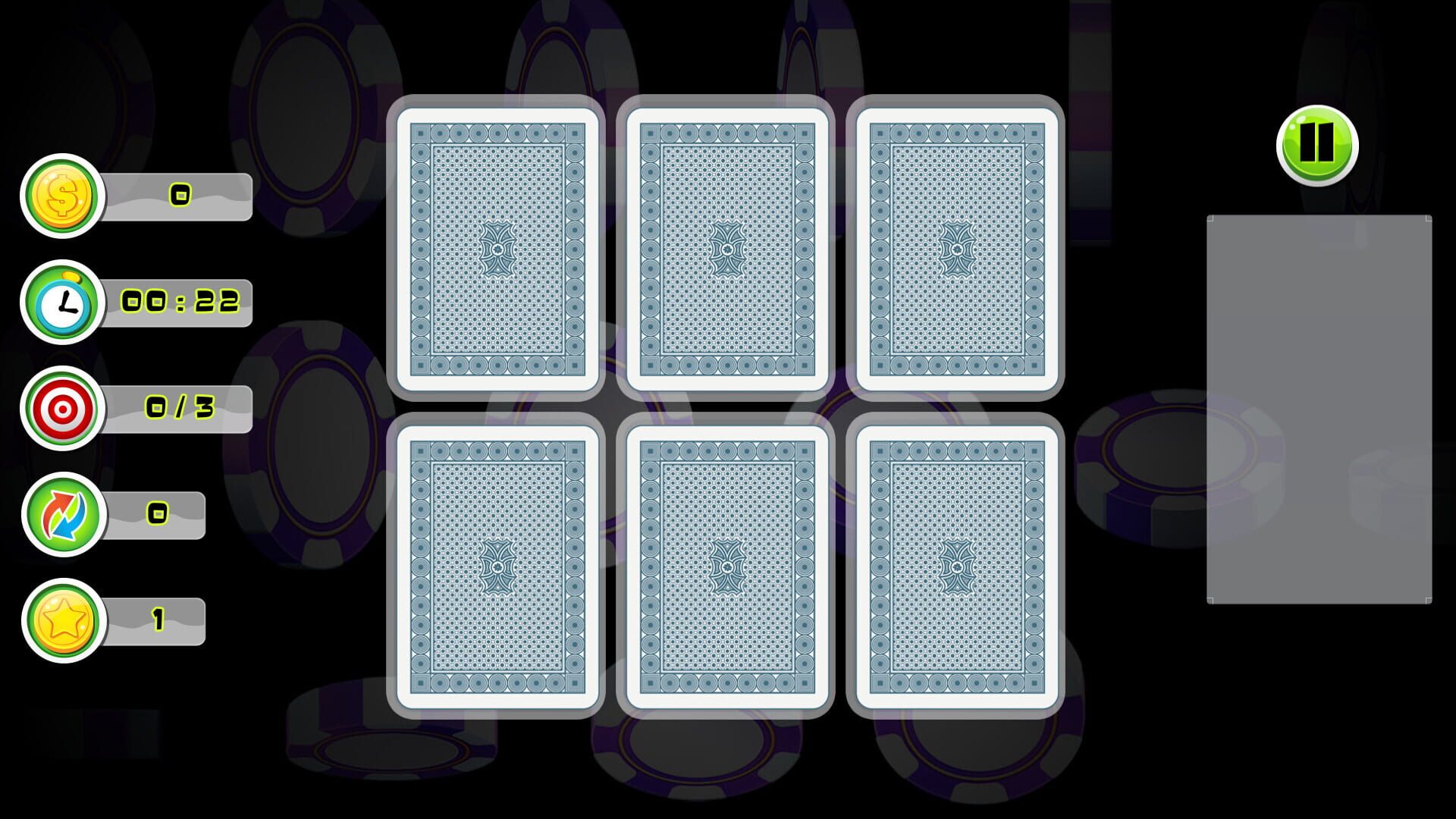 Poker Memory - Screenshot