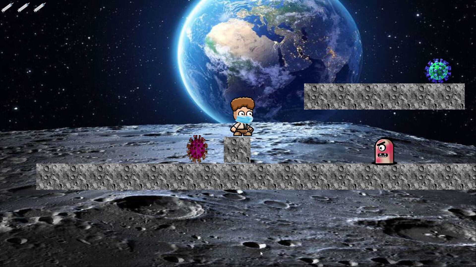 Dead Covid-19 in space - Screenshot