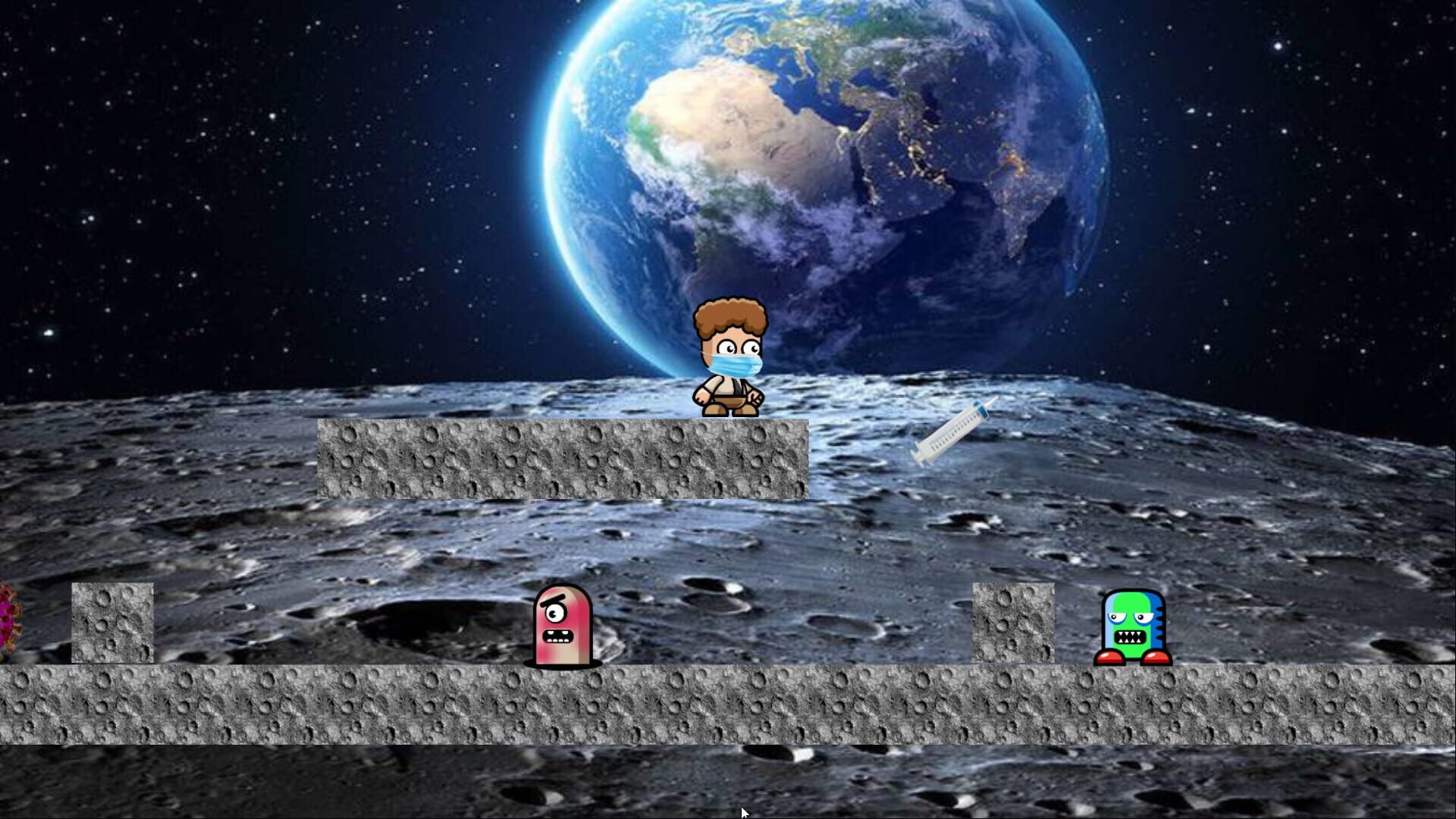 Dead Covid-19 in space - Screenshot