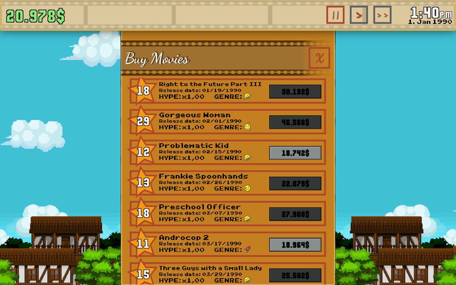 Movie Tycoon Simulator 2020 - Screenshot