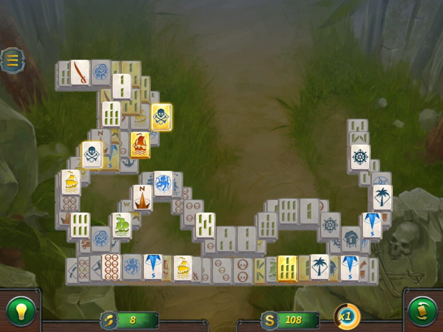 Mahjong Gold 2: Pirates Island - Screenshot