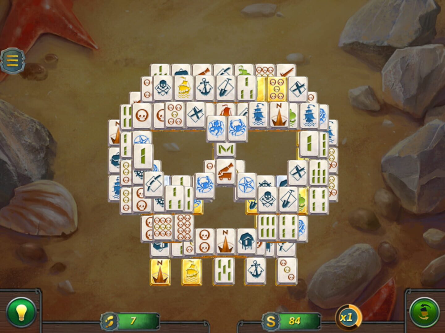Mahjong Gold 2: Pirates Island - Screenshot
