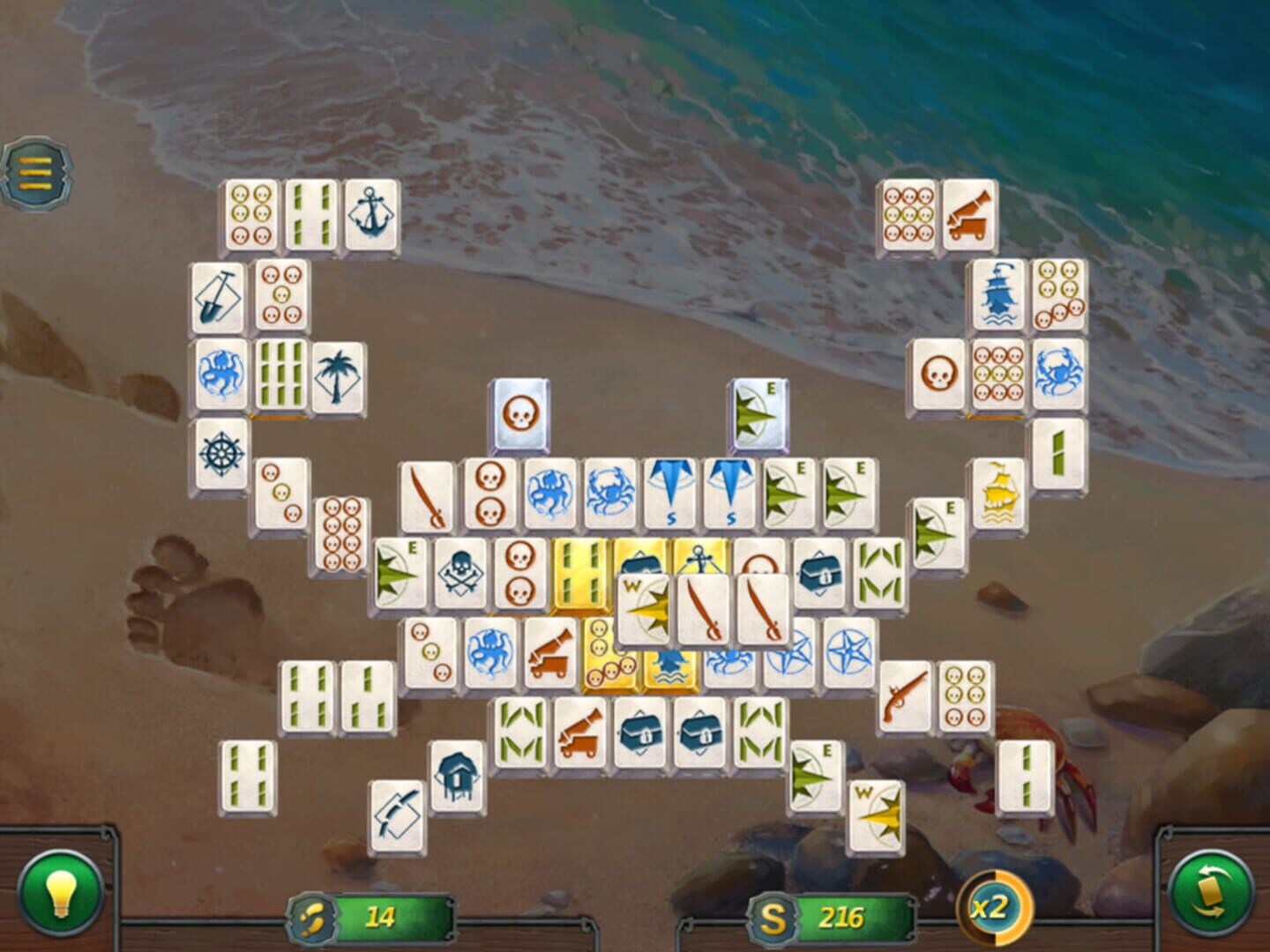 Mahjong Gold 2: Pirates Island - Screenshot