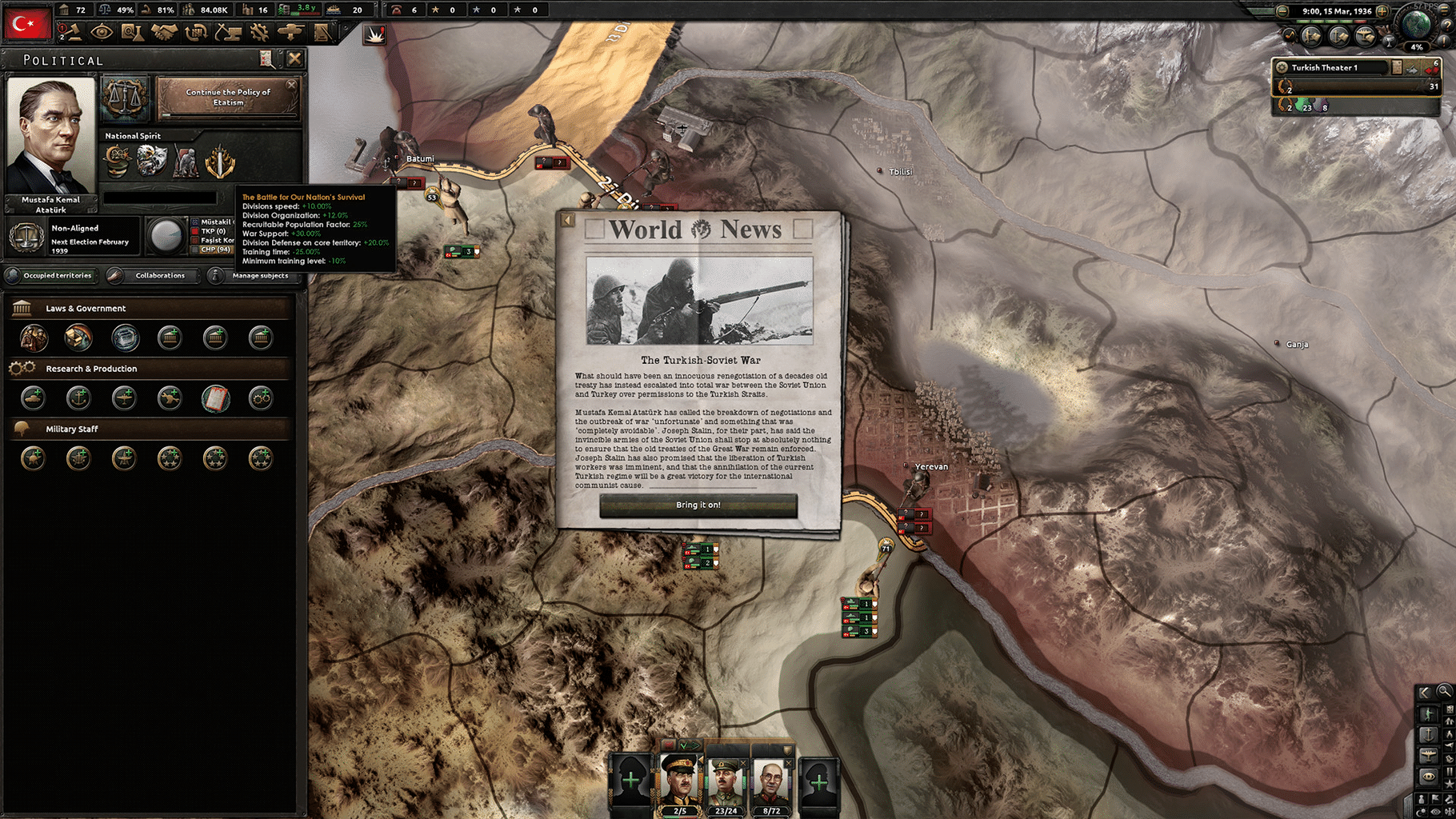 Hearts of Iron IV: Battle for the Bosporus screenshot