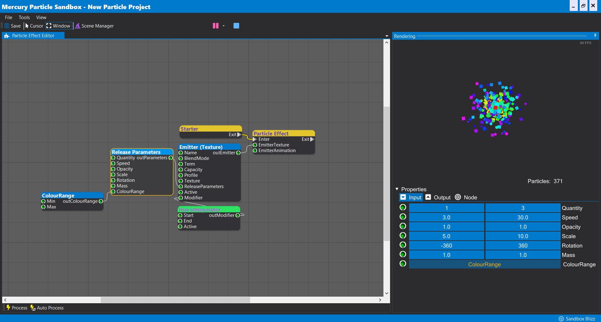 Mercury Particle Sandbox - Screenshot