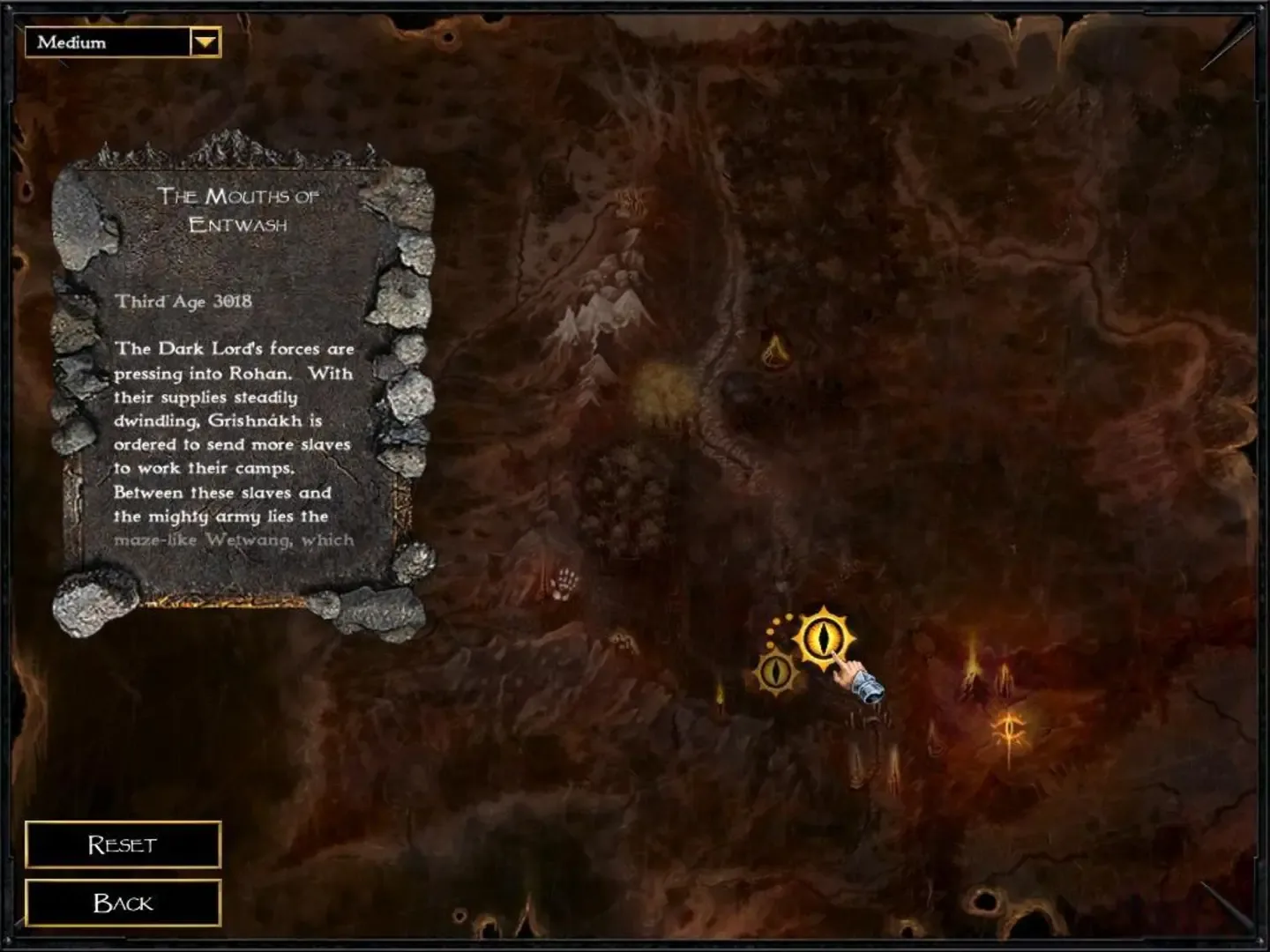 Captura de pantalla - The Lord of the Rings: War of the Ring