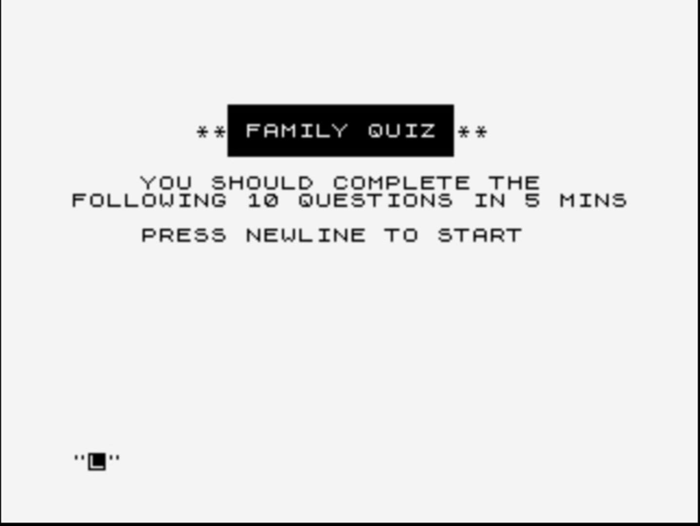Family Quiz 6 - Screenshot