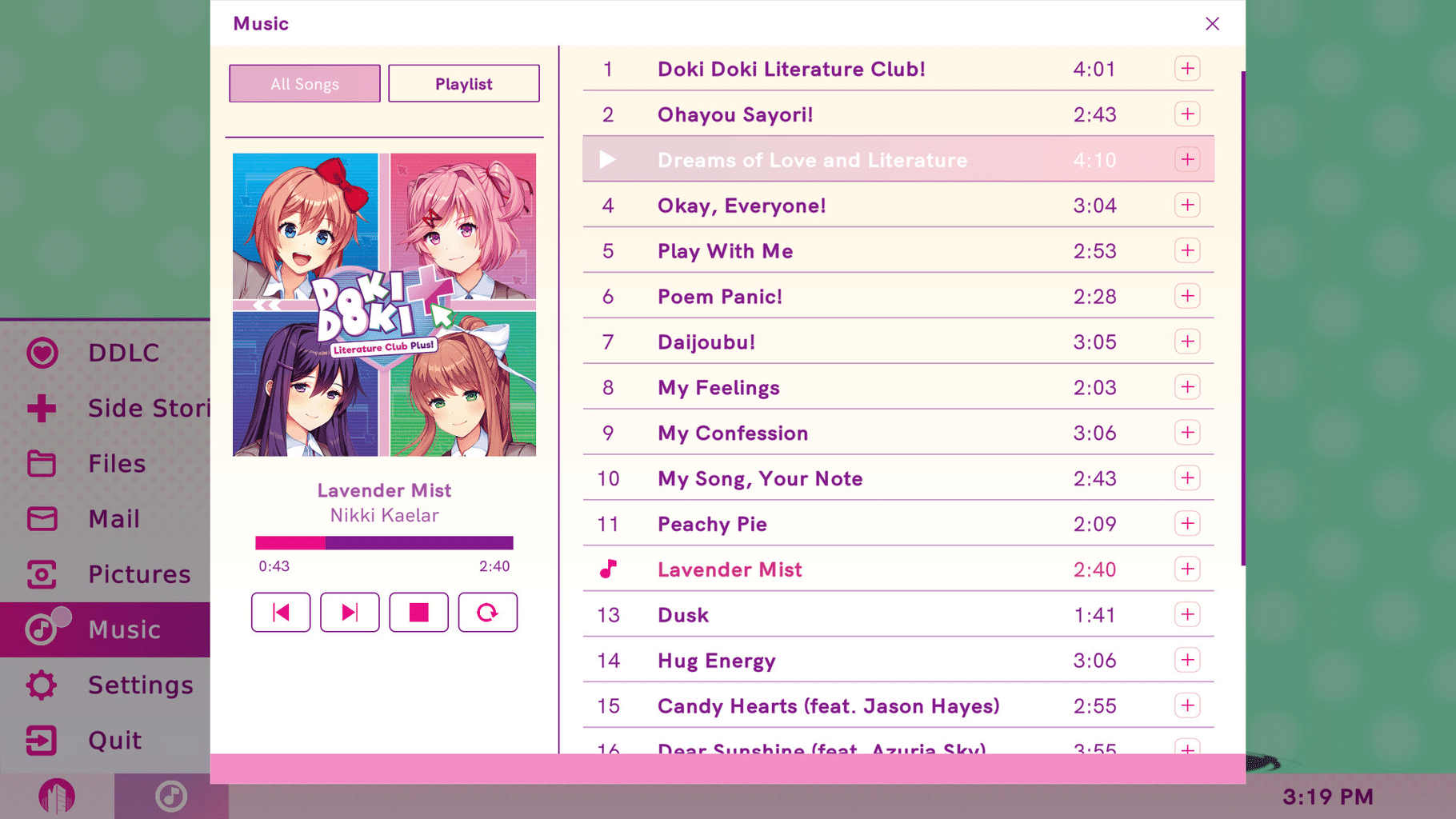 Doki Doki Literature Club Plus! screenshot