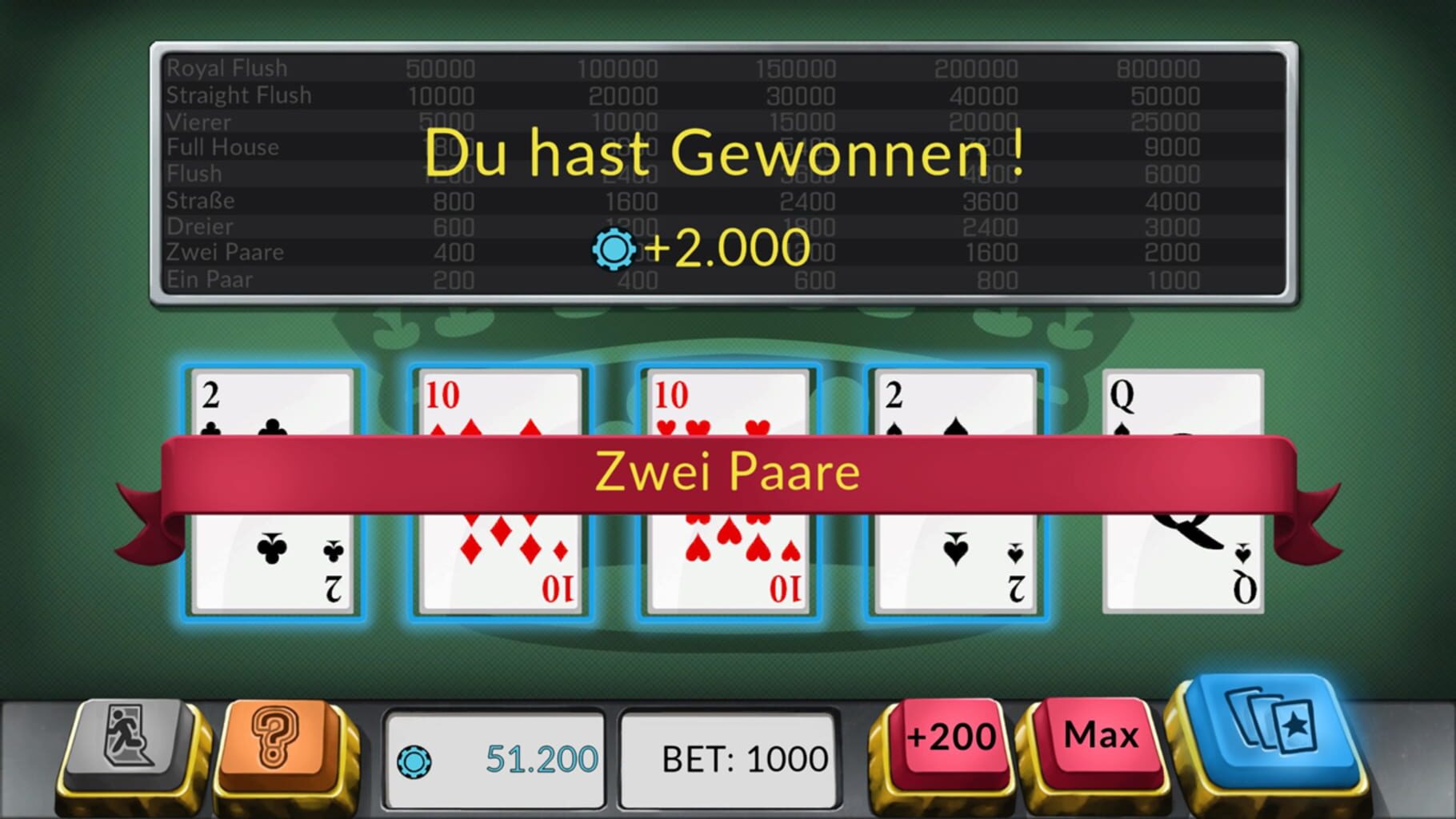 Four Kings: Video Poker screenshot