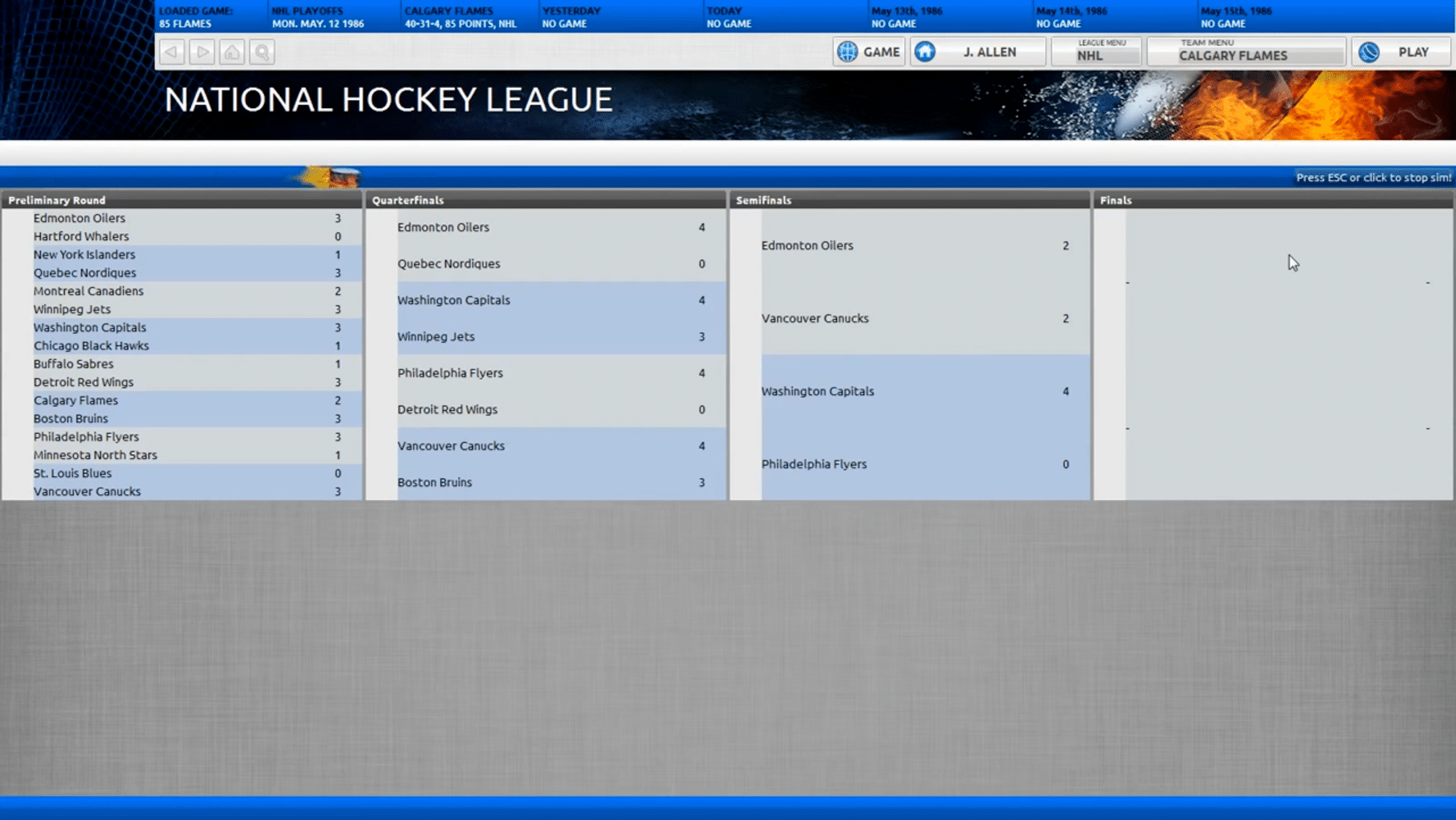 Franchise Hockey Manager 2014 screenshot