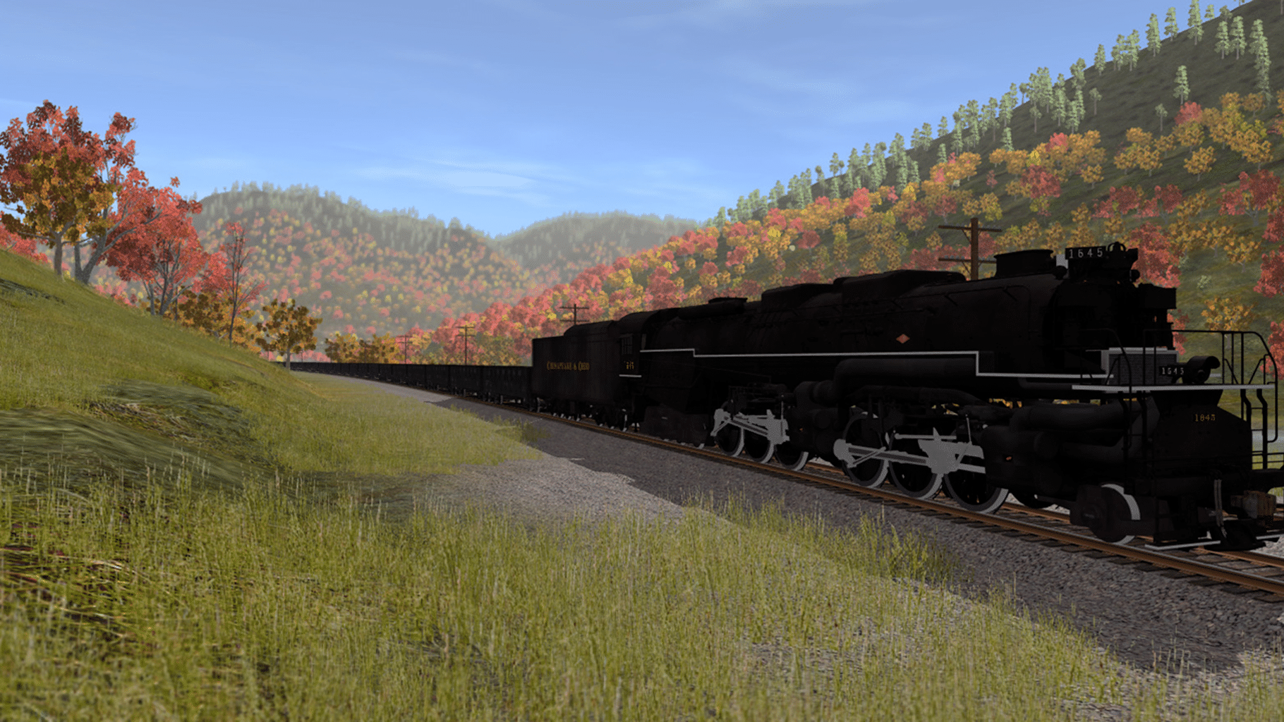 Trainz Railroad Simulator 2019: C&O 2-6-6-6 H8 - New River Mining Coal Run screenshot