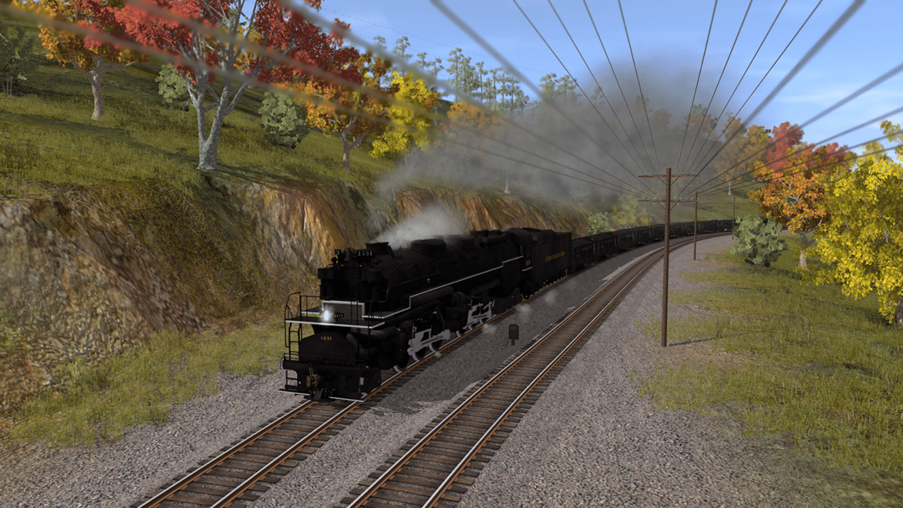 Trainz Railroad Simulator 2019: C&O 2-6-6-6 H8 - New River Mining Coal Run screenshot