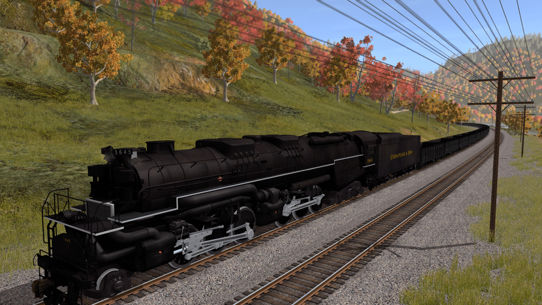 Trainz Railroad Simulator 2019: C&O 2-6-6-6 H8 - New River Mining Coal Run screenshot