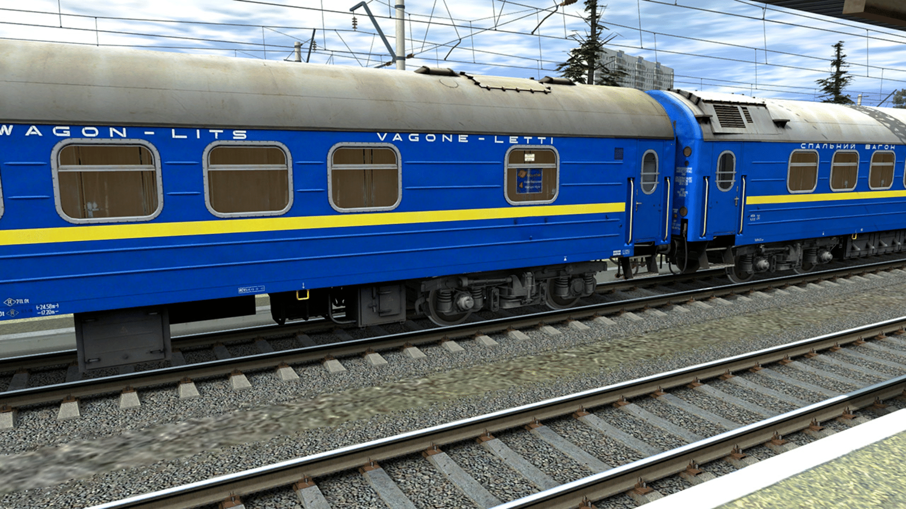 Trainz Railroad Simulator 2019: RZD-UZ-RIC Wagons screenshot