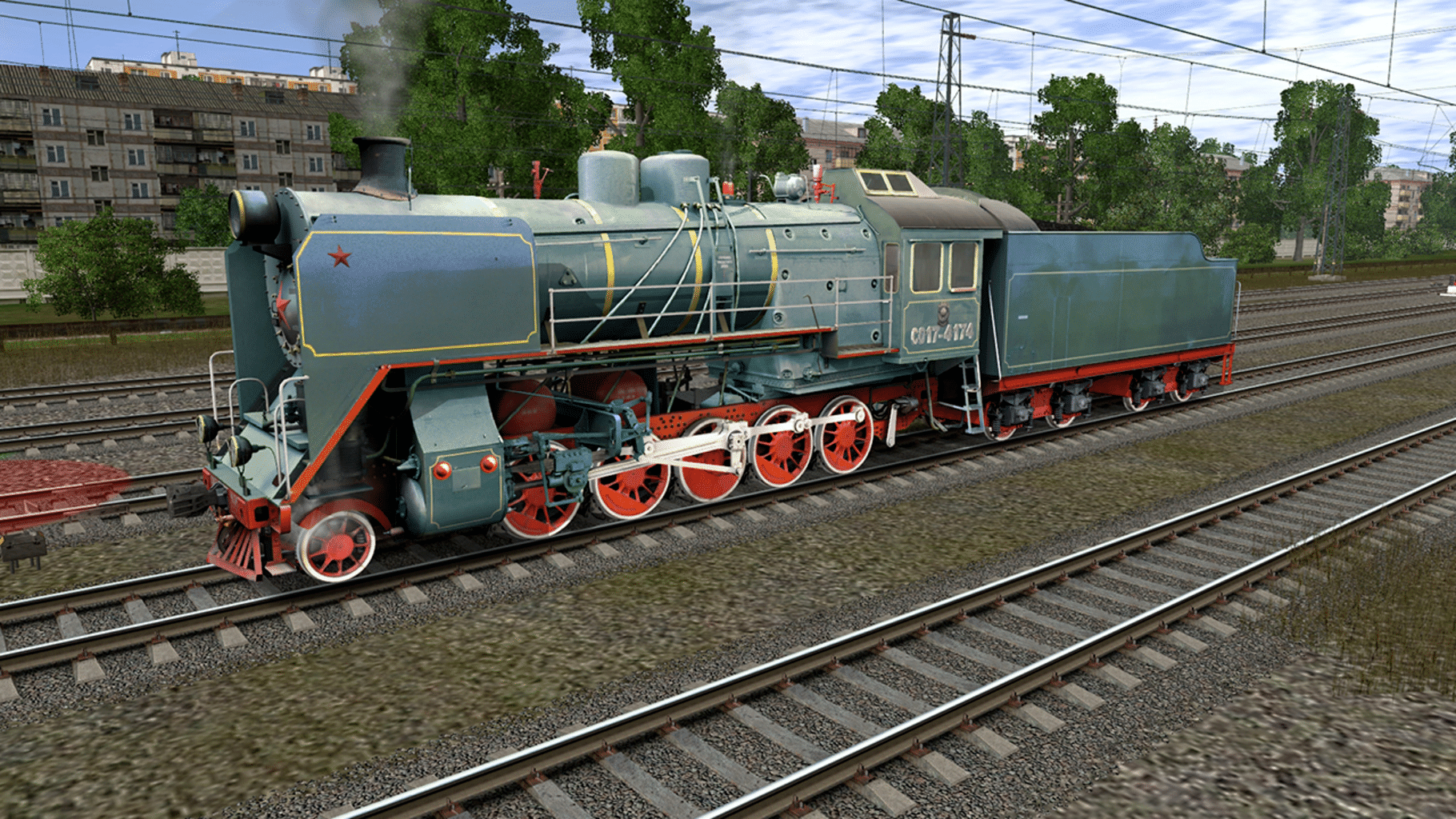 Trainz Railroad Simulator 2019: CO17-4174 Russian Loco and Tender screenshot