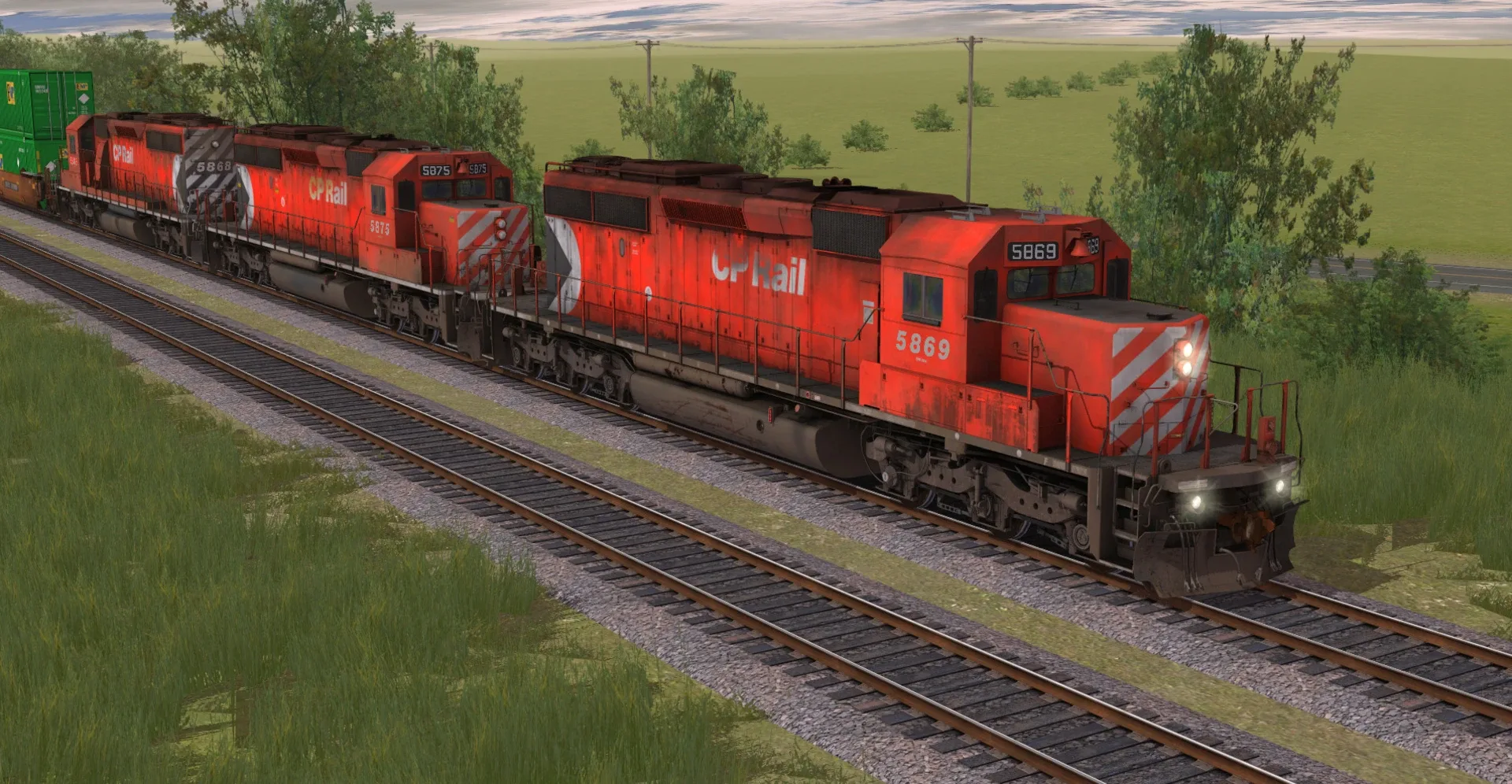 Trainz Railroad Simulator 2019: CP SD40-2 #5865-5879 Multimark