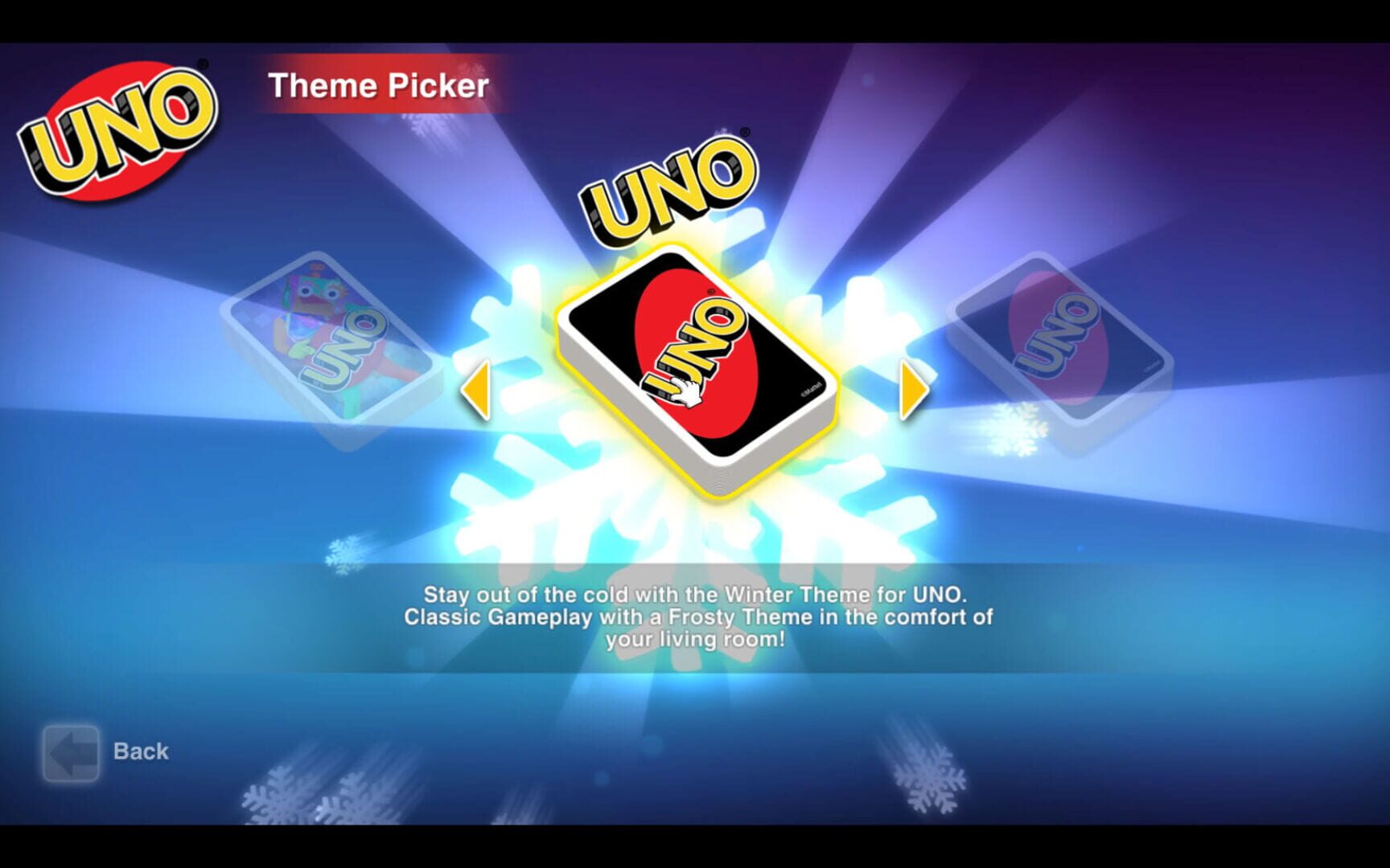 Captura de pantalla - Uno: Winter Theme DLC