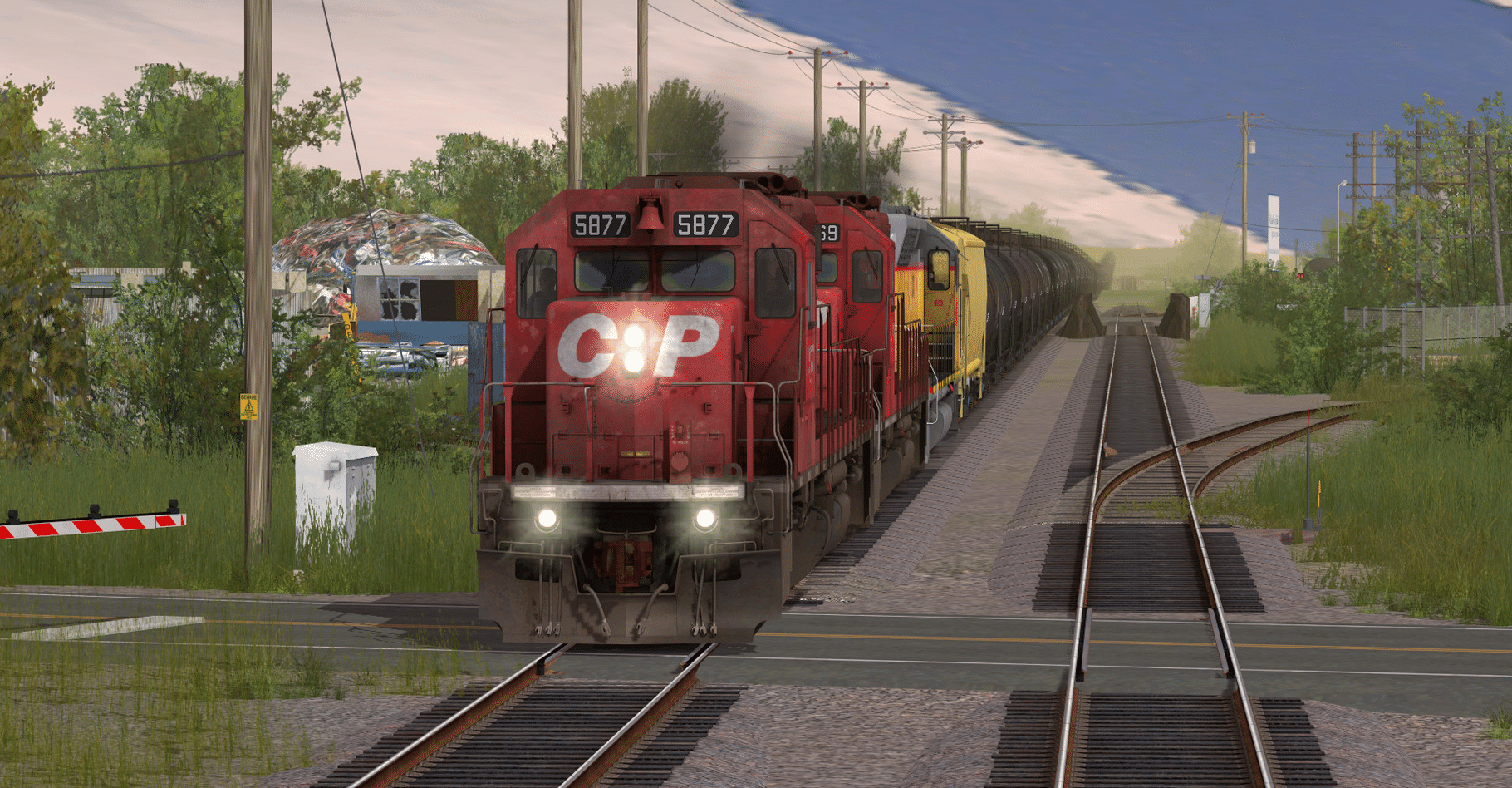 Trainz Railroad Simulator 2019: CP SD40-2 #5865-5879 Dual Flags screenshot