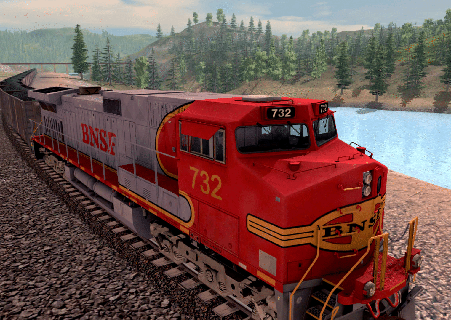 Trainz Railroad Simulator 2019: BNSF GE Dash-9 44CW Warbonnet screenshot