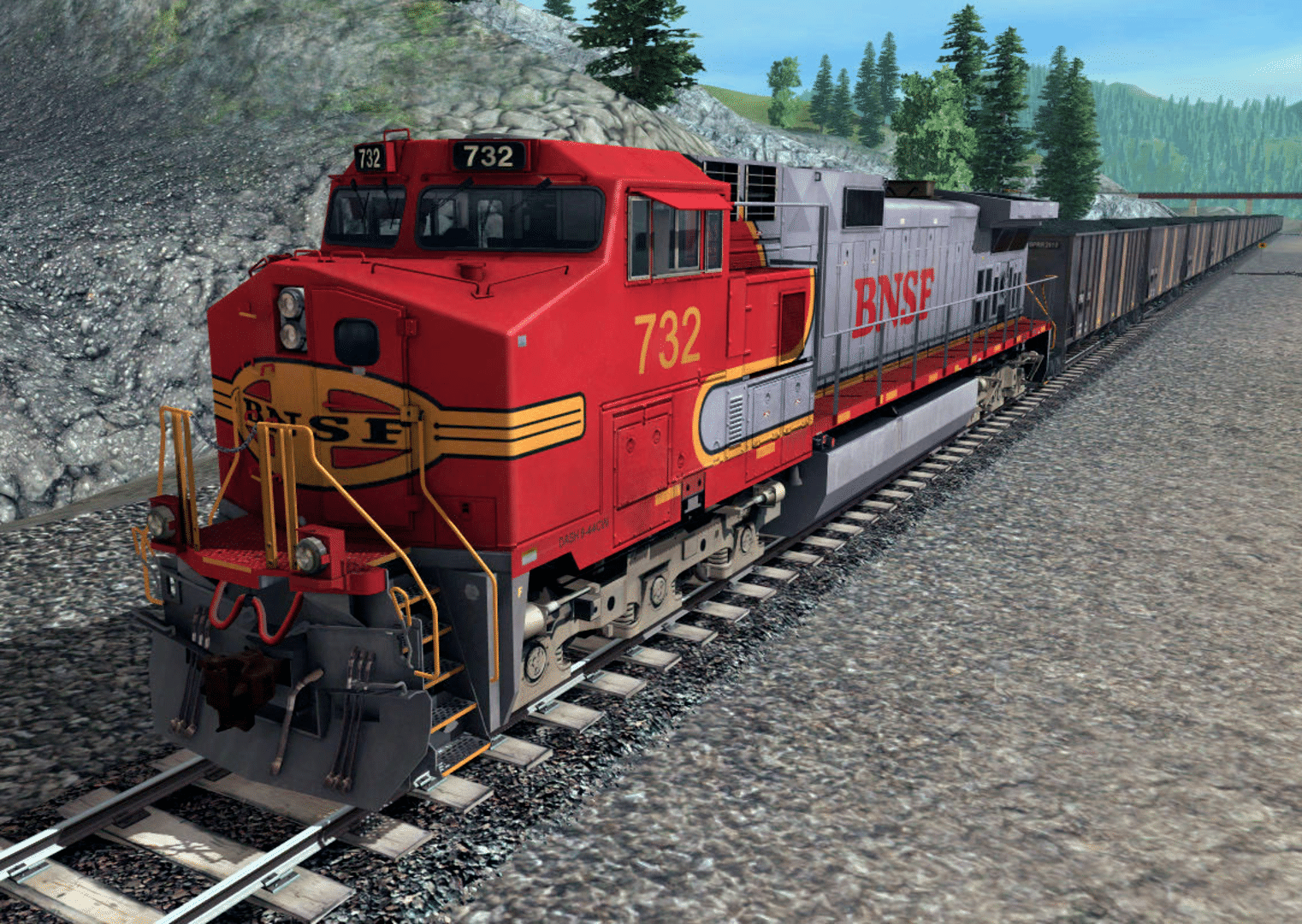 Trainz Railroad Simulator 2019: BNSF GE Dash-9 44CW Warbonnet screenshot