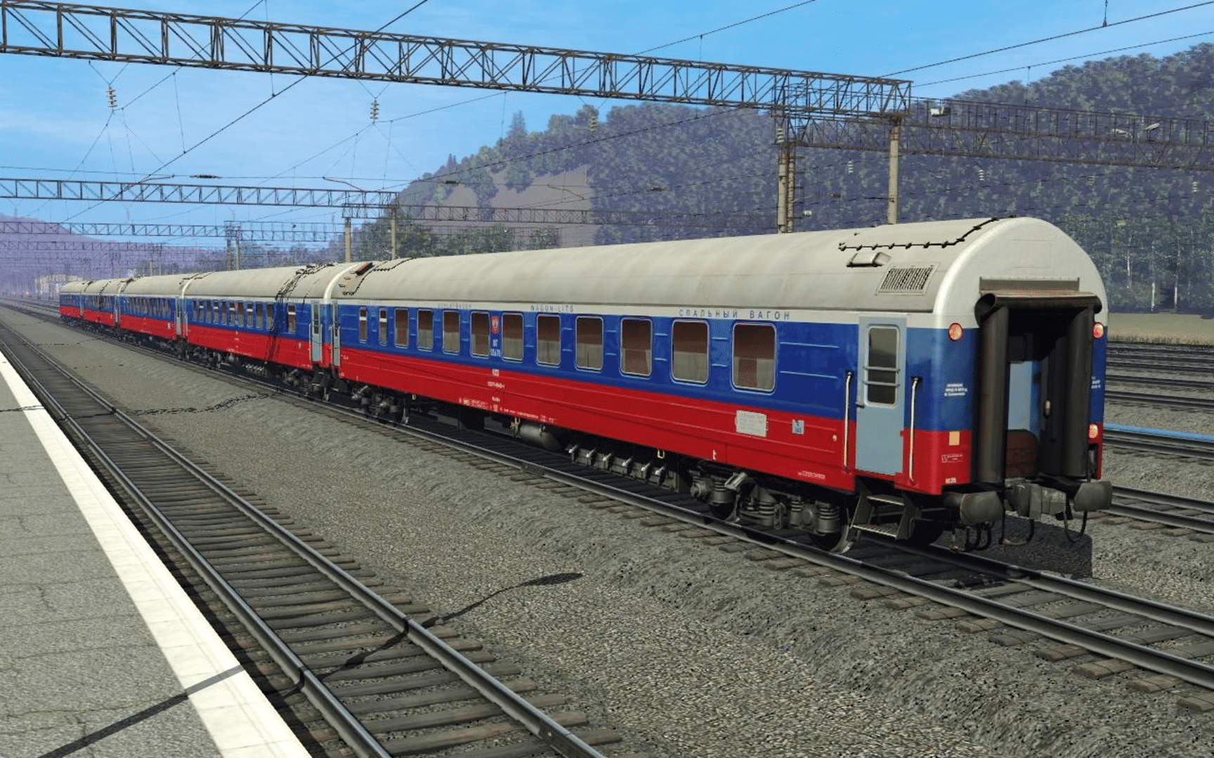 Trainz Railroad Simulator 2019: RZD-UZ-RIC Wagons Praha screenshot