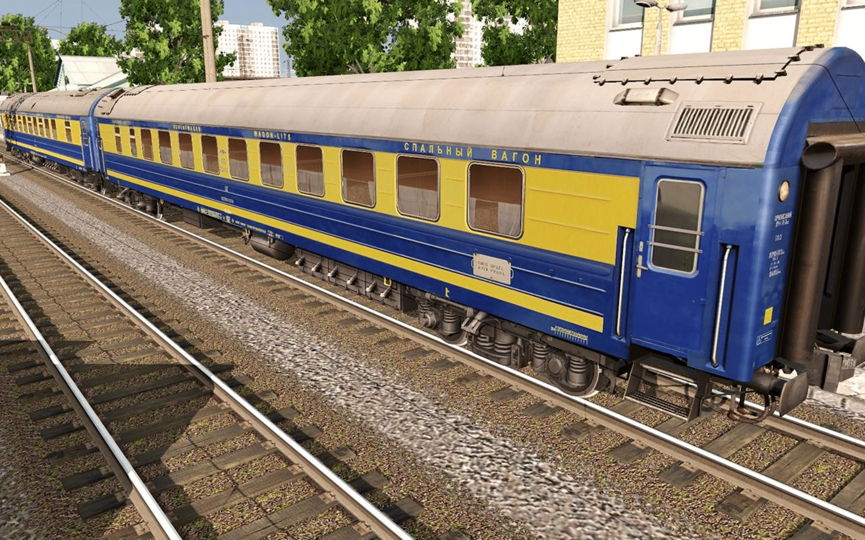 Trainz Railroad Simulator 2019: RZD-UZ-RIC Wagons Praha screenshot