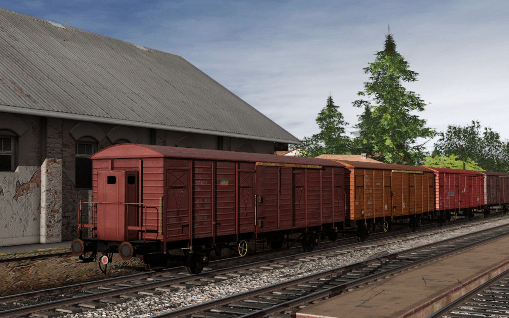 Trainz Railroad Simulator 2019: CFR Marfa Gbs/Gbgs Freight Car Pack screenshot