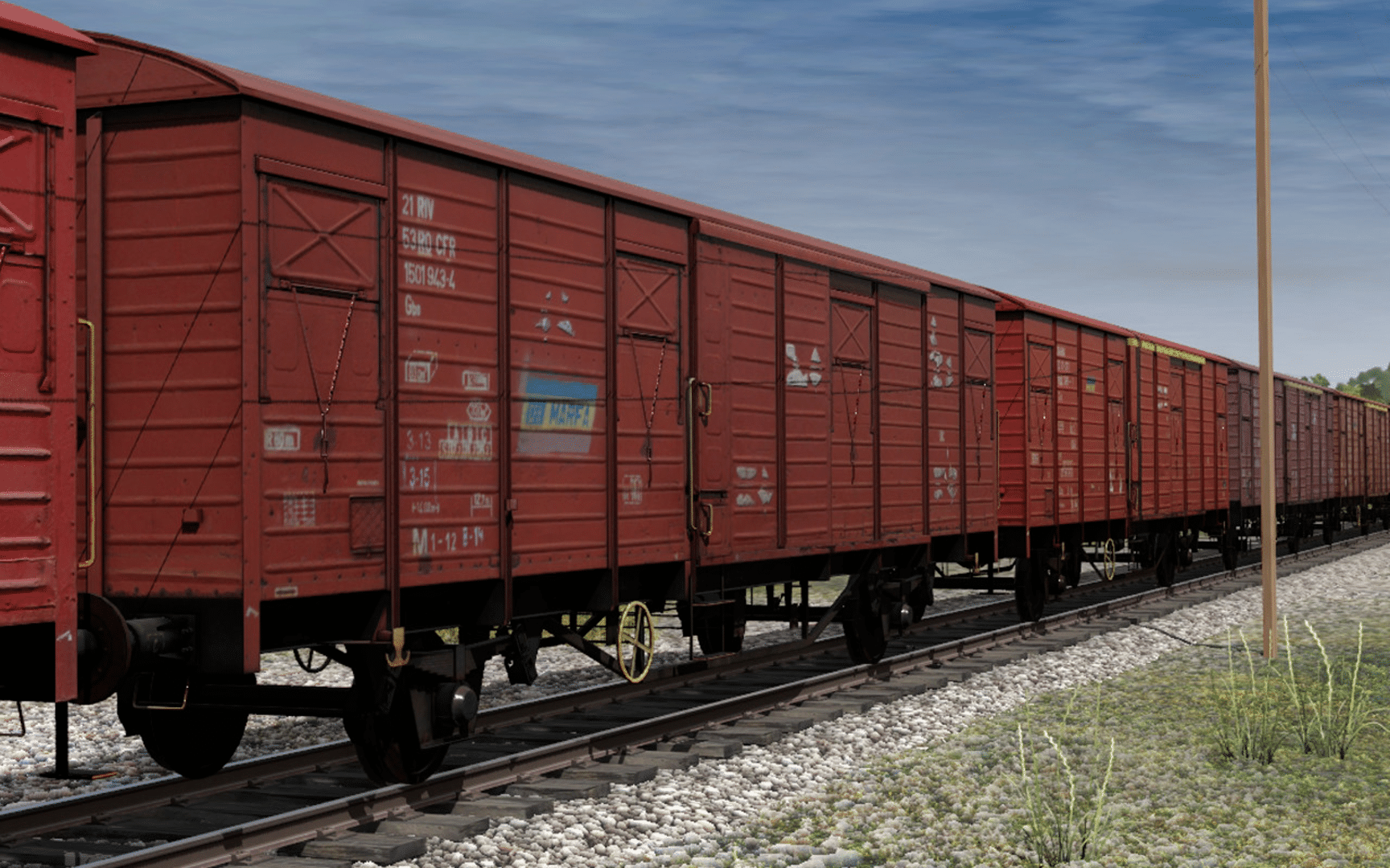 Trainz Railroad Simulator 2019: CFR Marfa Gbs/Gbgs Freight Car Pack screenshot