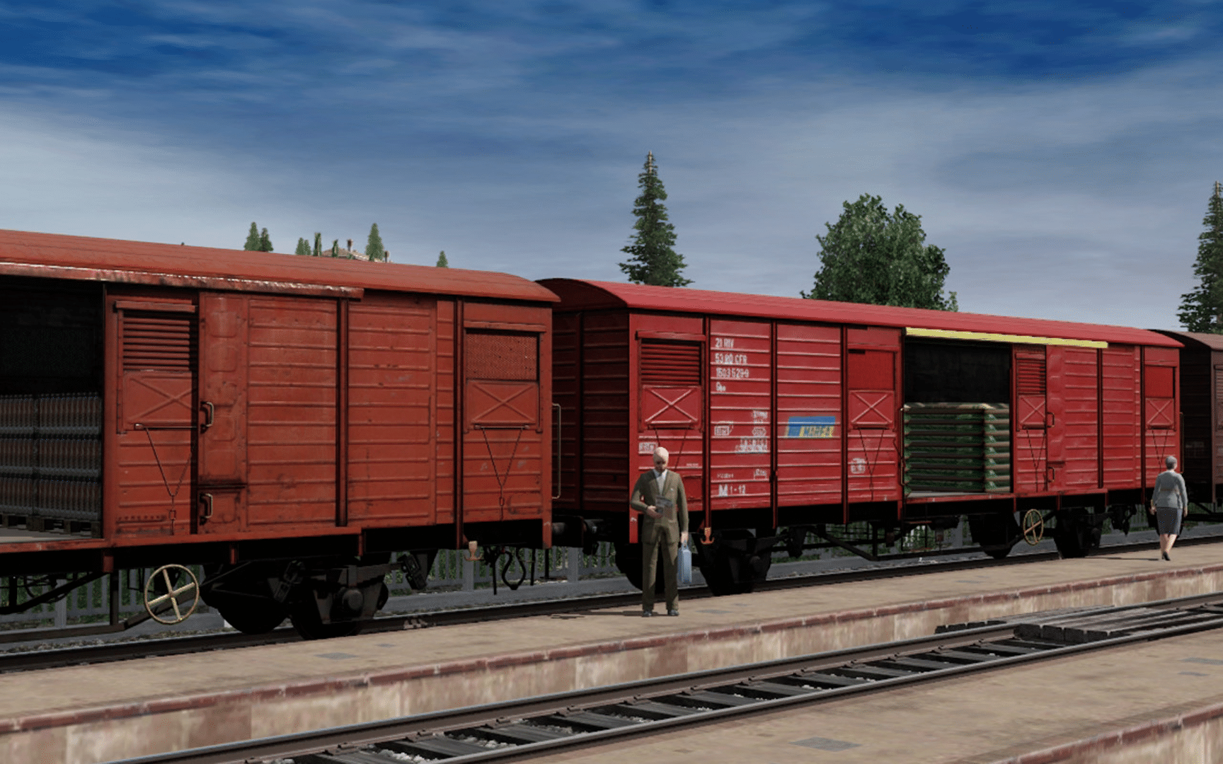 Trainz Railroad Simulator 2019: CFR Marfa Gbs/Gbgs Freight Car Pack screenshot