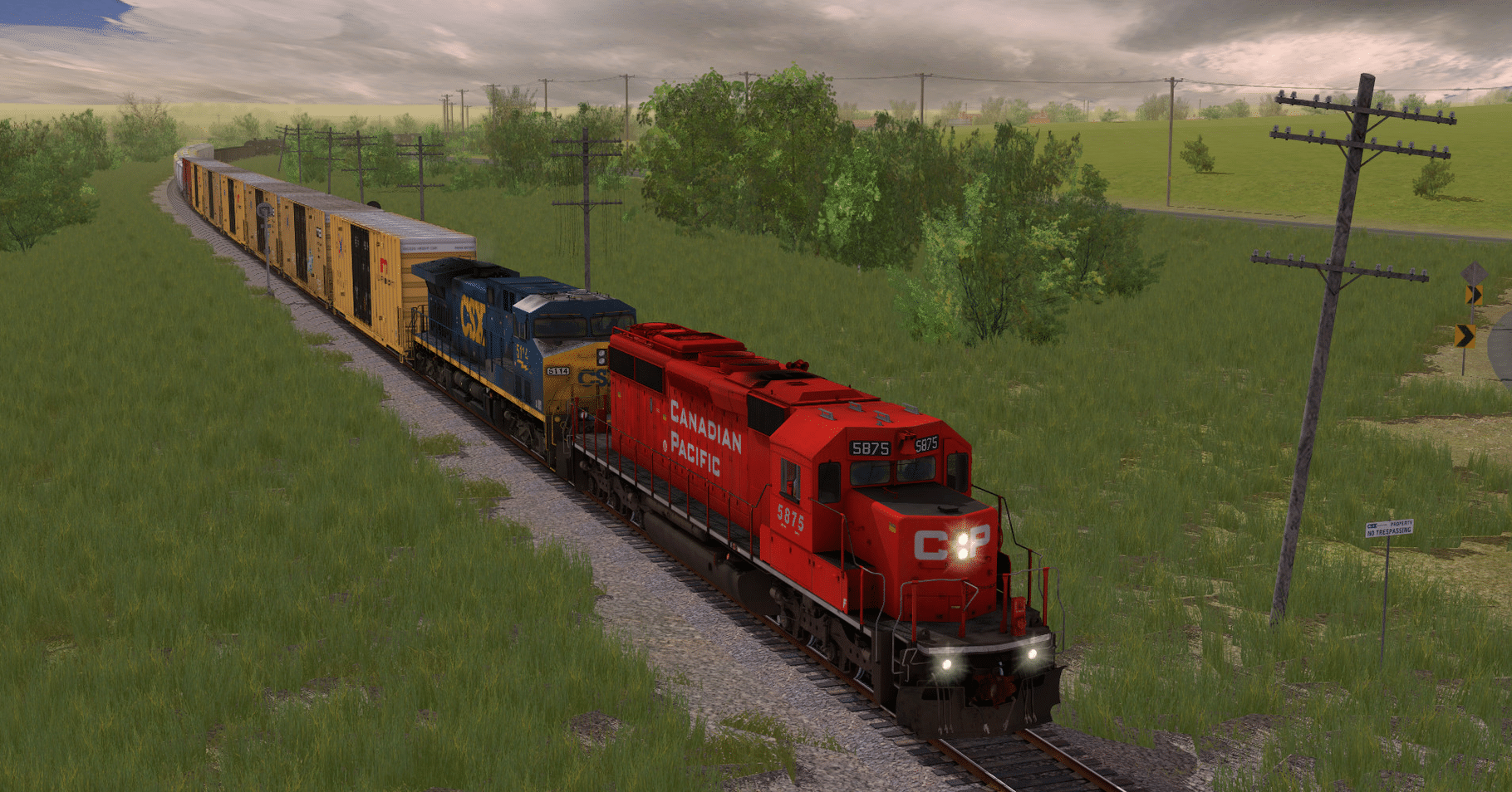 Trainz Railroad Simulator 2019: CP SD40-2 #5865-5879 Modern Block Letters screenshot