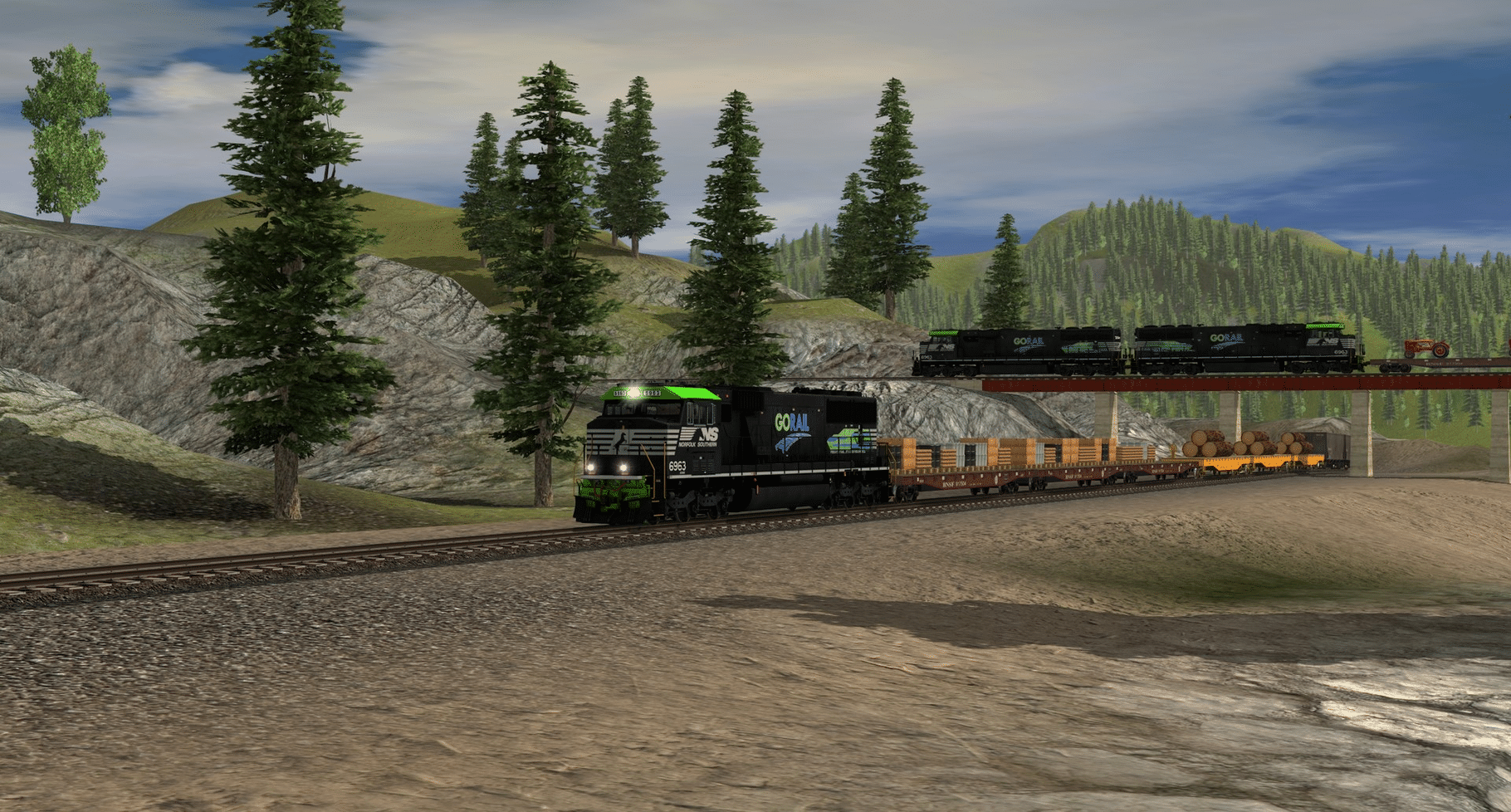 Trainz Railroad Simulator 2019: NS SD60E - 6963 GoRail screenshot