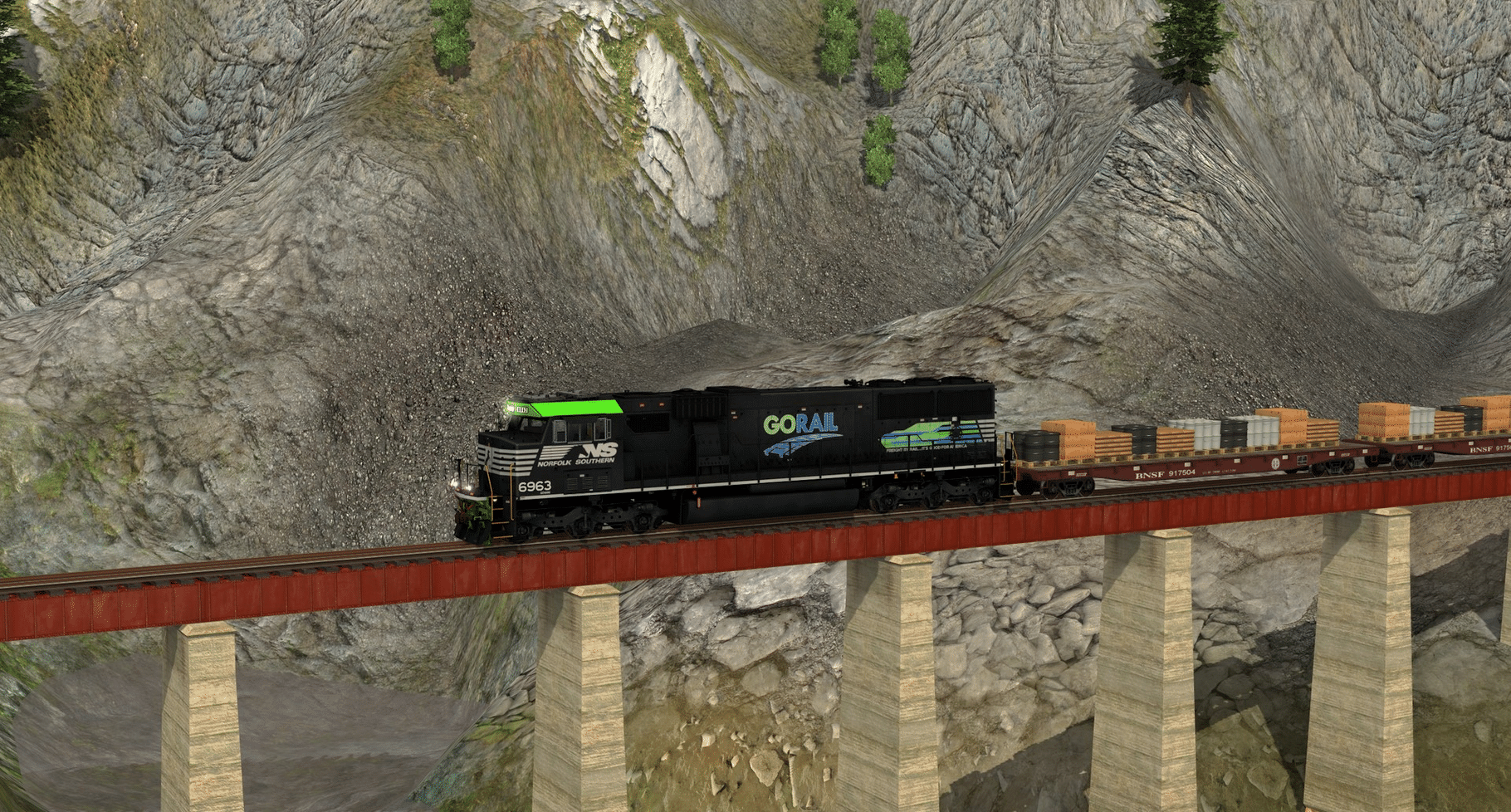 Trainz Railroad Simulator 2019: NS SD60E - 6963 GoRail screenshot