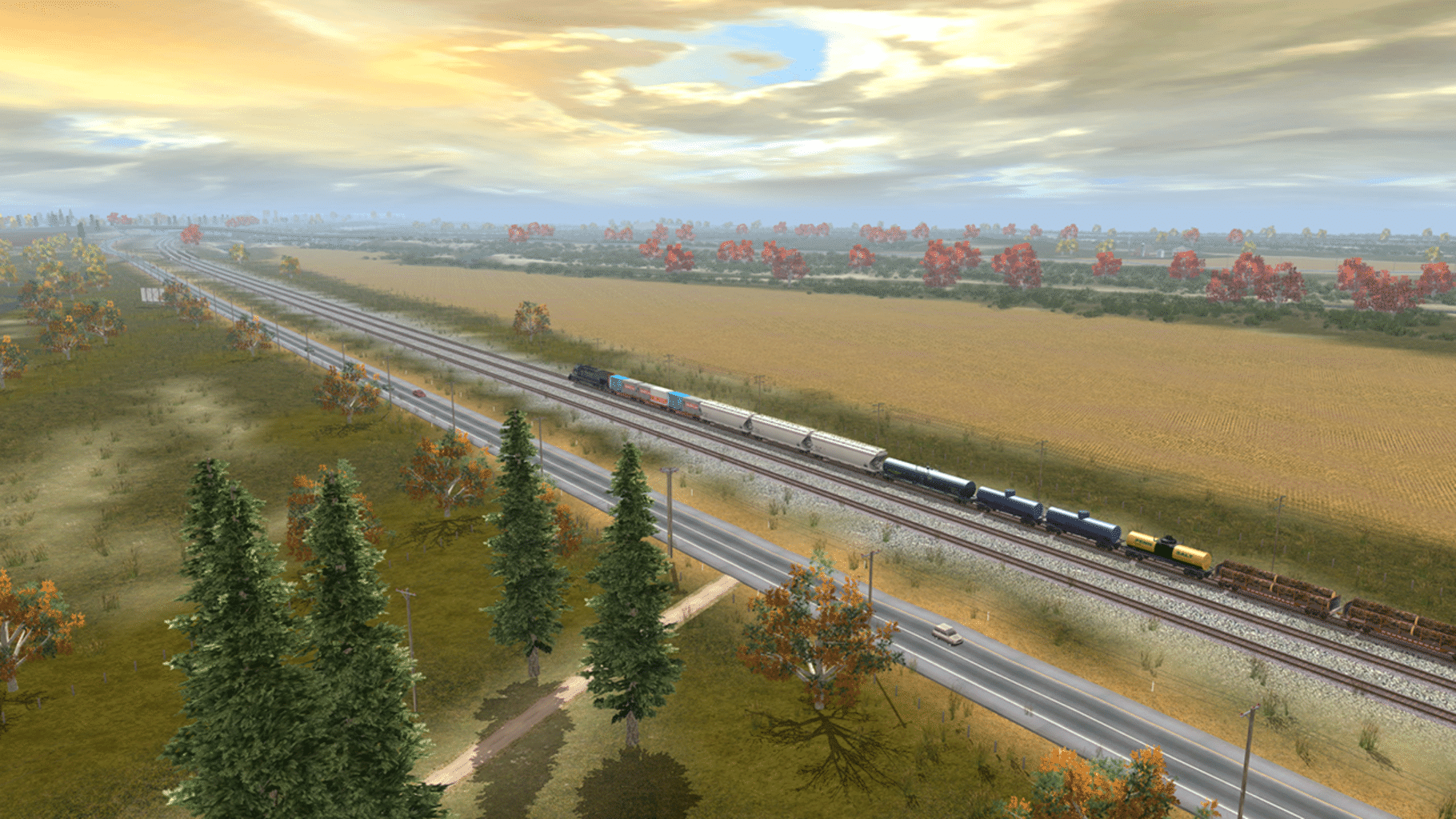 Trainz Railroad Simulator 2019: Fall Harvest Nebraska screenshot