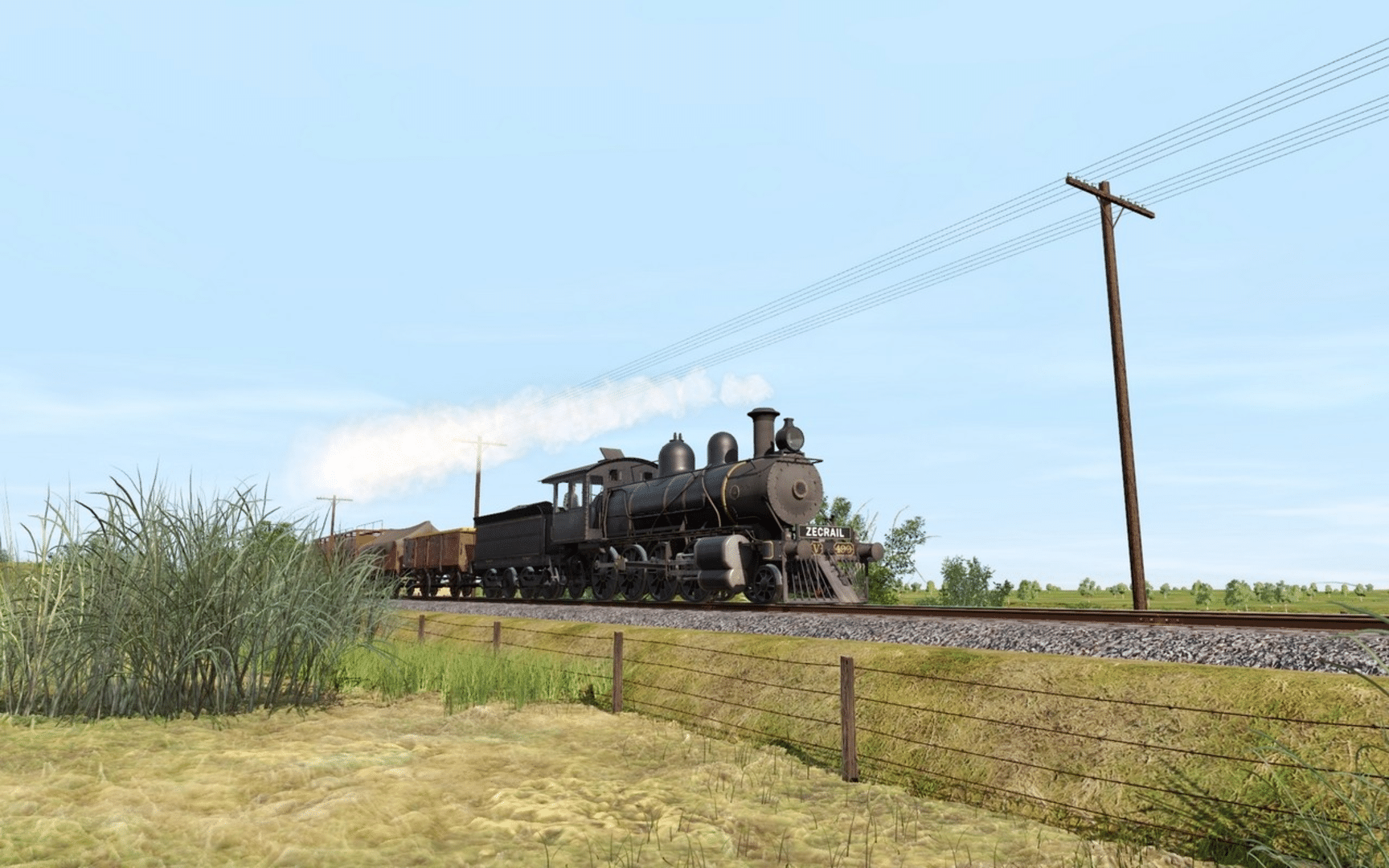 Trainz Railroad Simulator 2019: ZecRail V499 Blue & Gold and Christmas 2019 screenshot