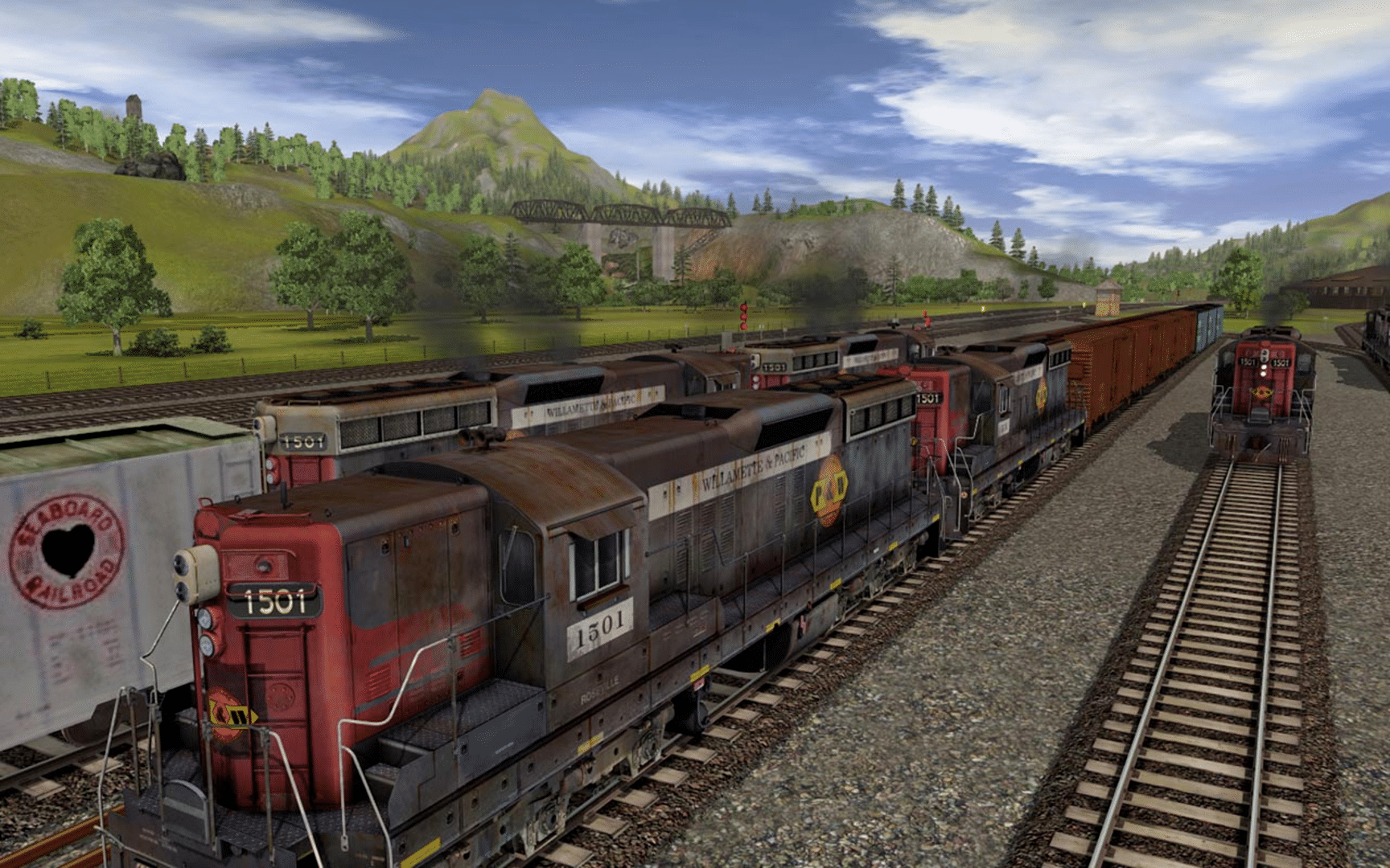 Trainz Railroad Simulator 2019: Willamette & Pacific SD7 #1501 screenshot