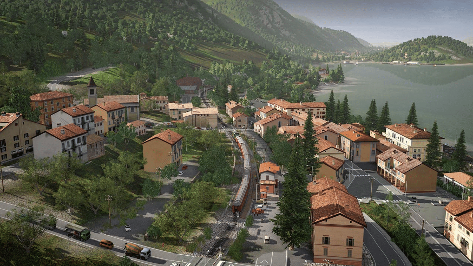 Trainz Railroad Simulator 2019: Sebino Lake, Italy screenshot