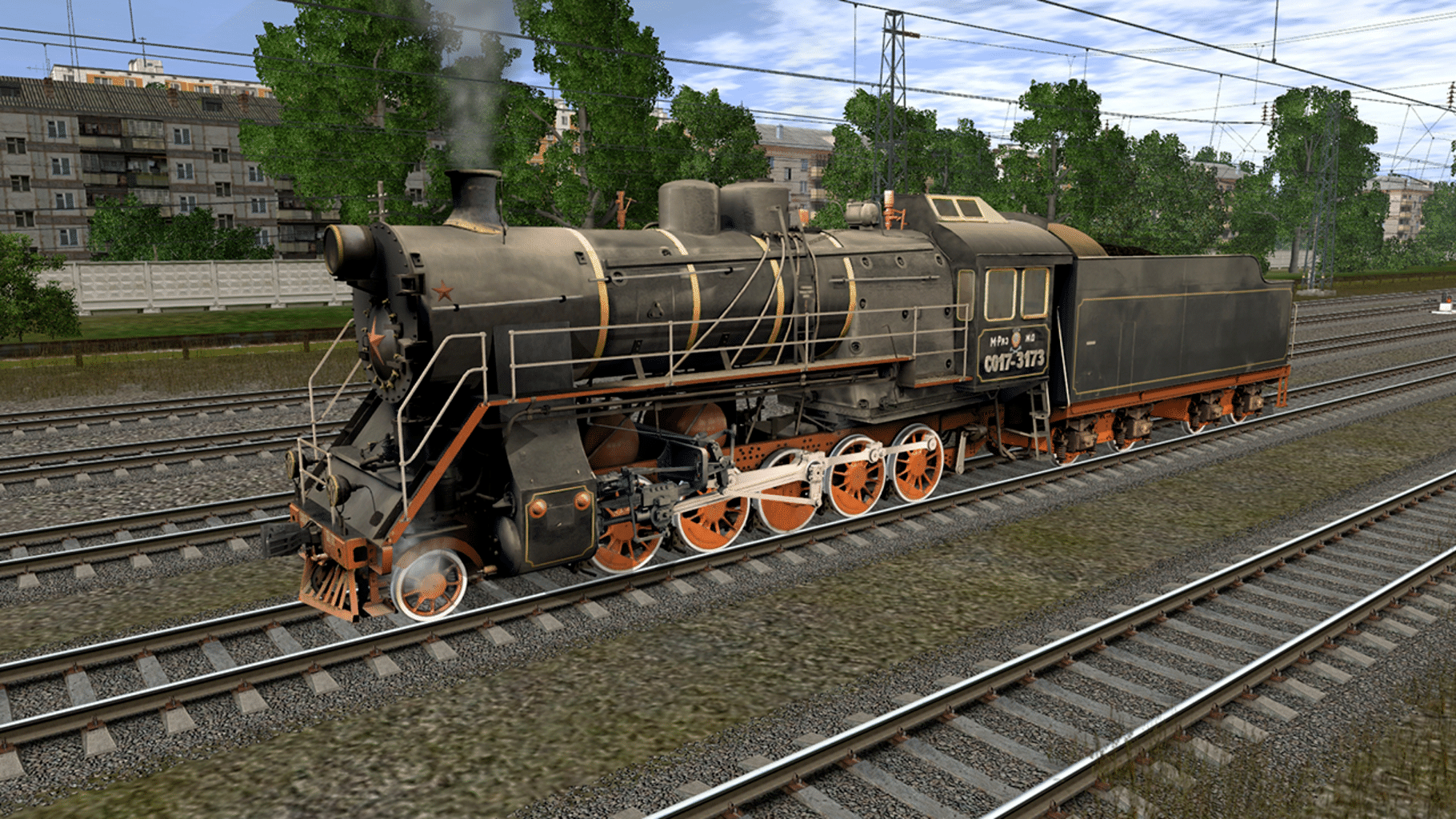 Trainz Railroad Simulator 2019: CO17-3173 Russian Loco and Tender screenshot