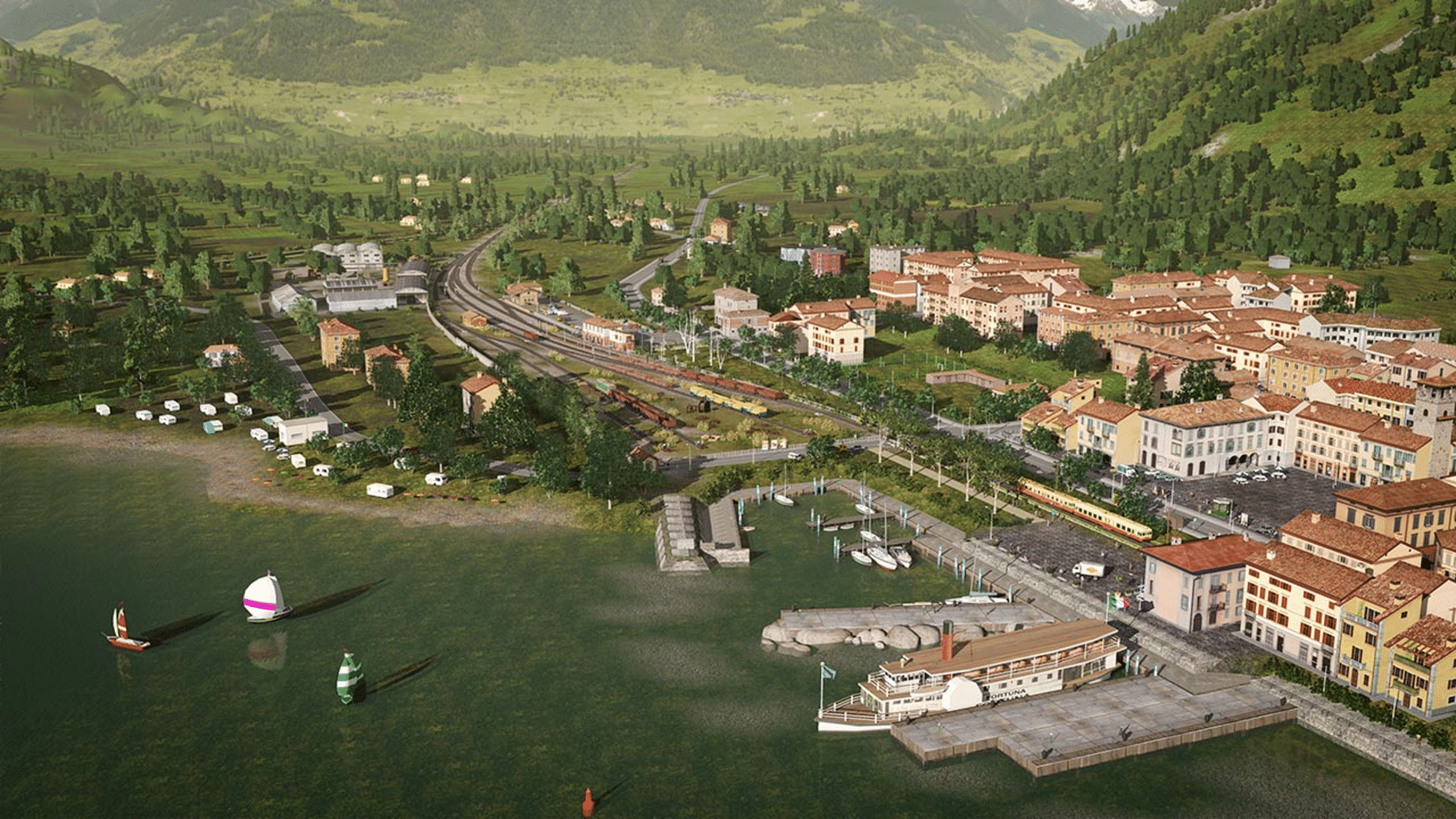 Trainz Railroad Simulator 2019: Sebino Lake, Italy screenshot