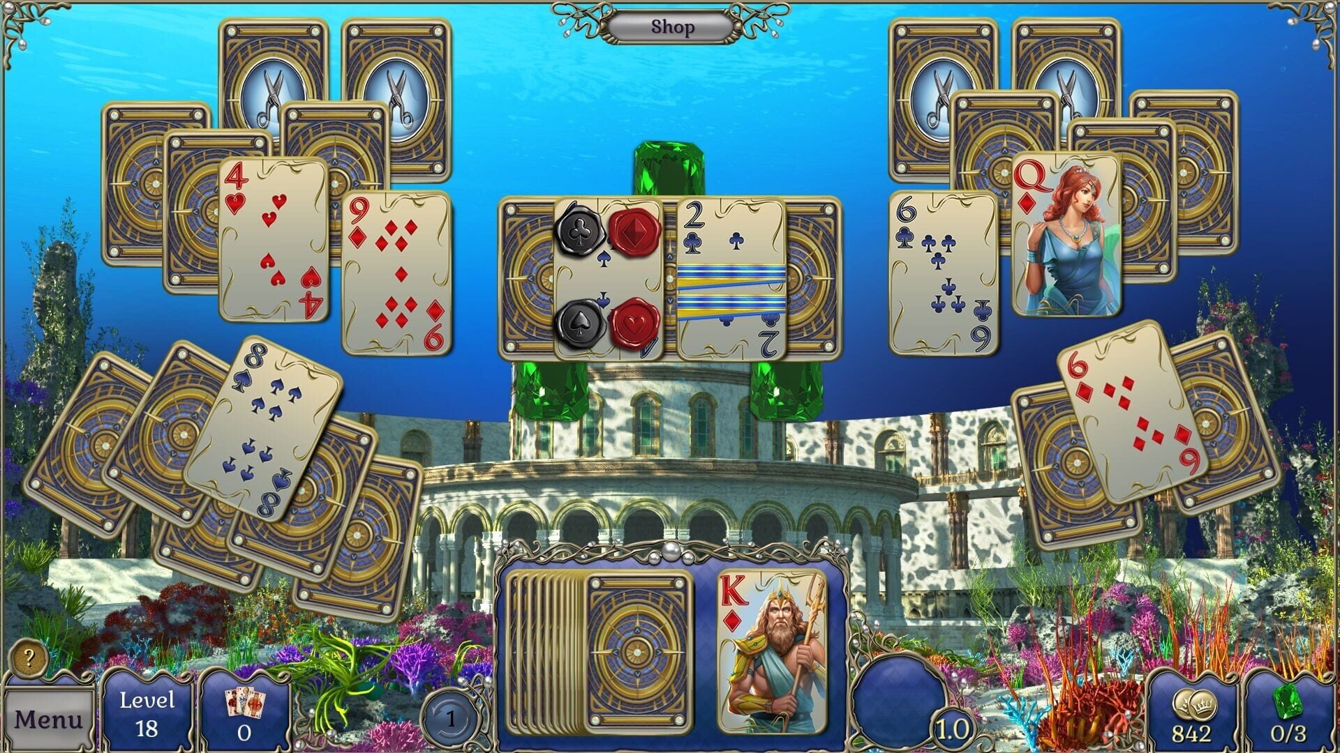 Jewel Match Atlantis Solitaire 2: Collector's Edition