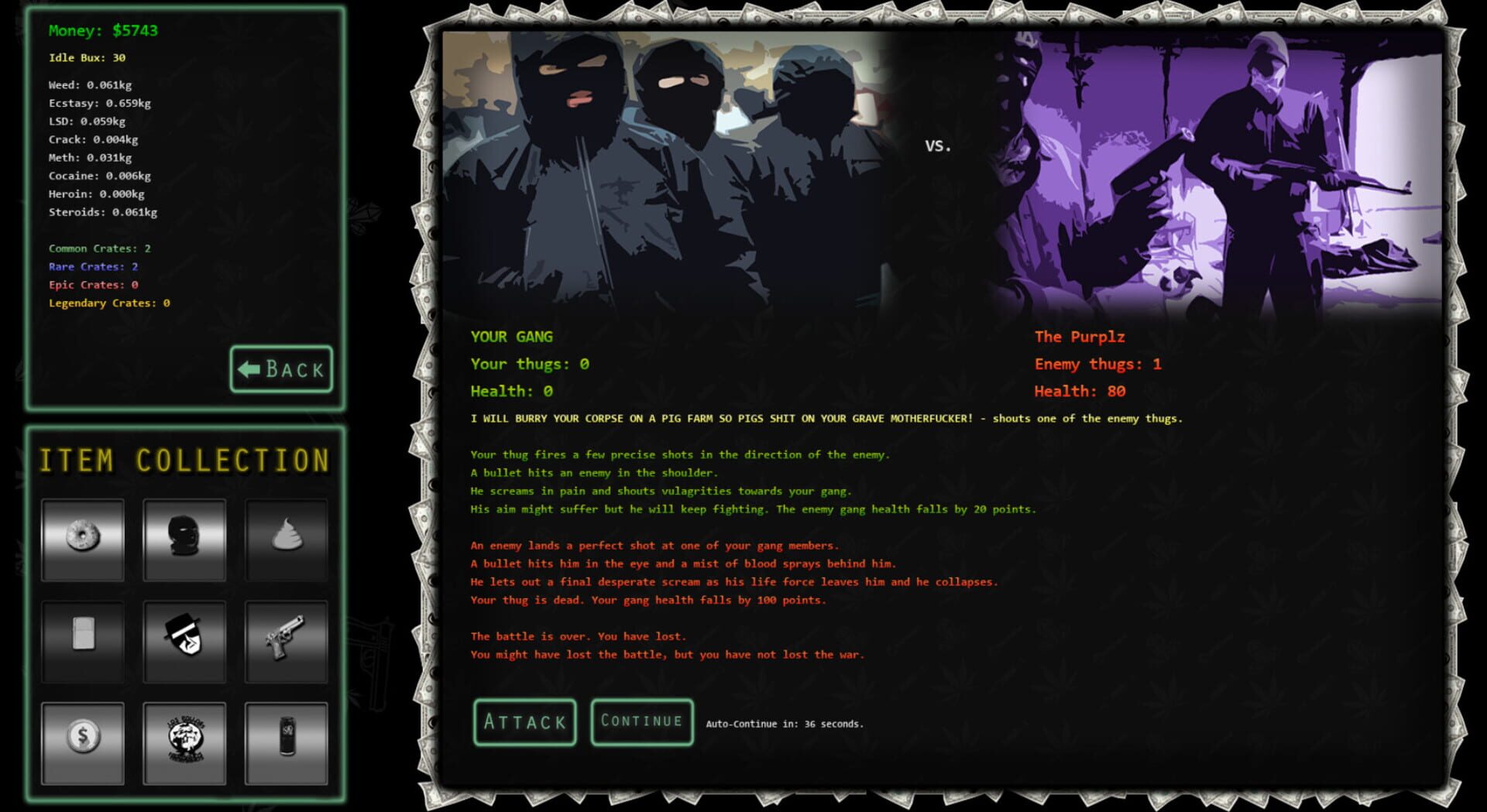 Drugs and Crime Idle - Screenshot
