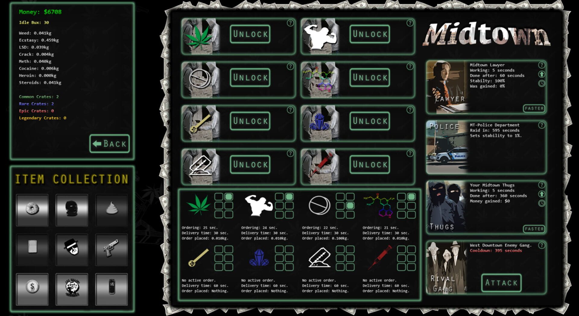 Drugs and Crime Idle - Screenshot