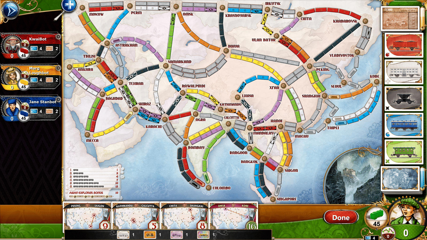 Ticket to Ride: Legendary Asia screenshot