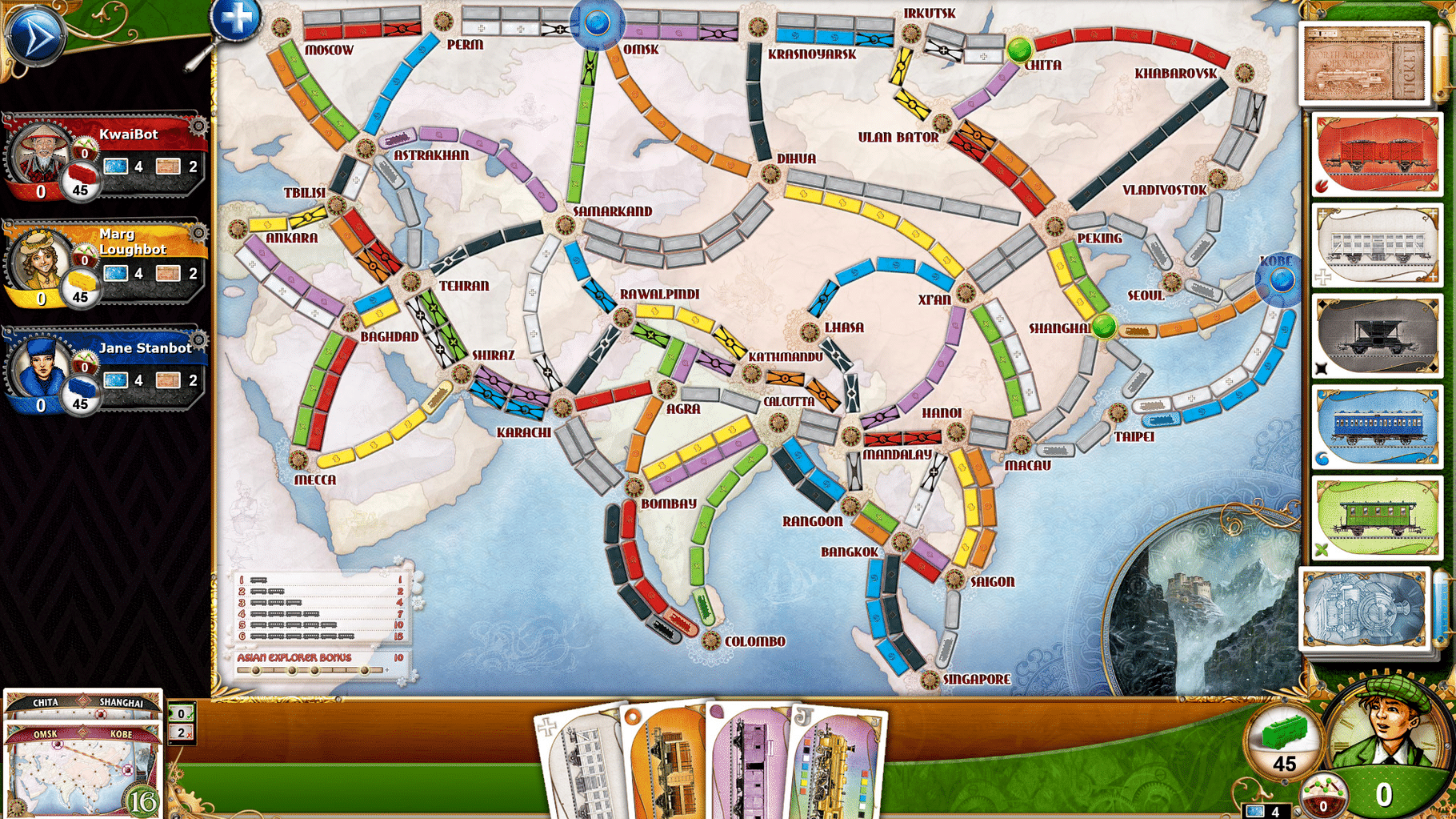 Ticket to Ride: Legendary Asia screenshot