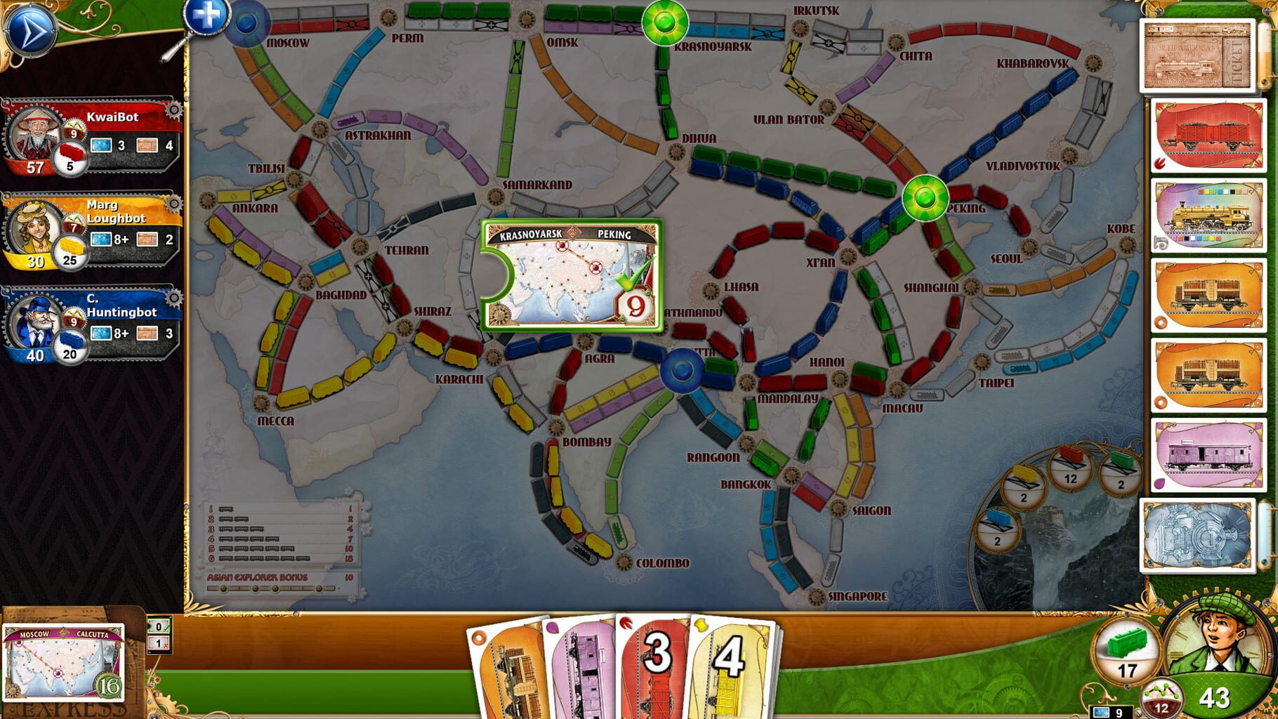 Captura de pantalla - Ticket to Ride: Legendary Asia